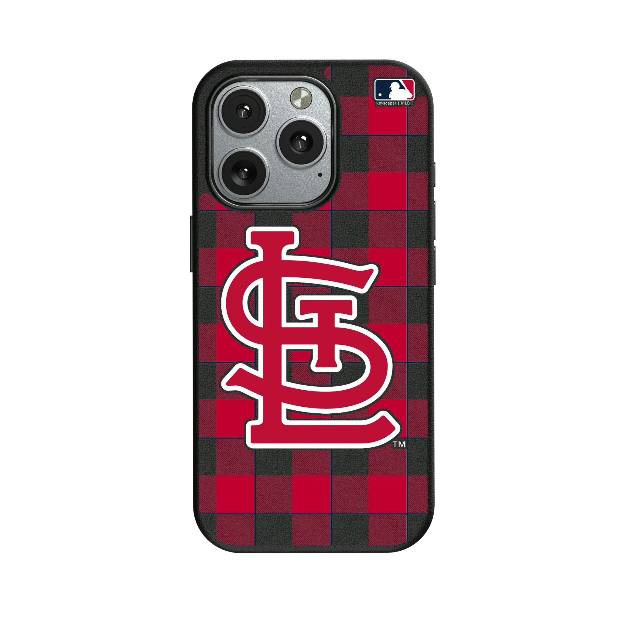 St Louis Cardinals Plaid iPhone MagSafe Compatible Phone Case for Apple iPhone