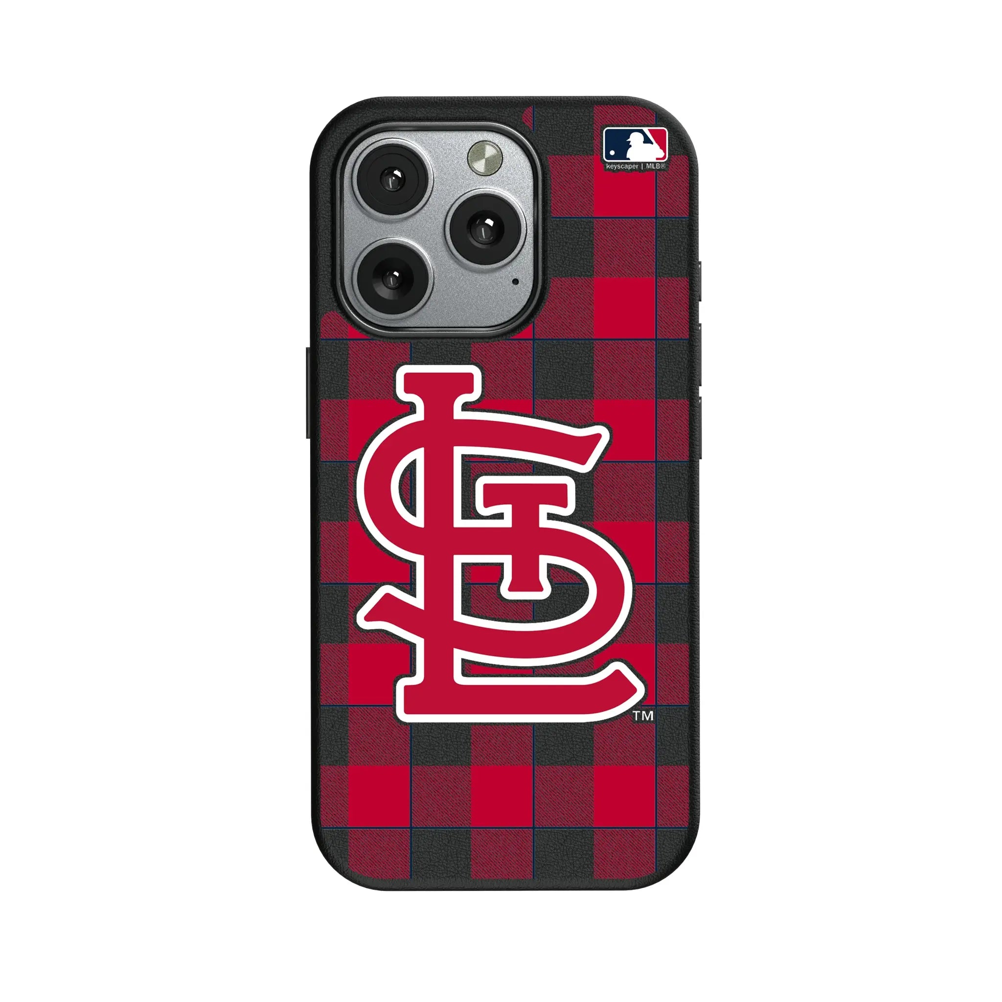 St Louis Cardinals Plaid iPhone MagSafe Compatible Phone Case for Apple iPhone