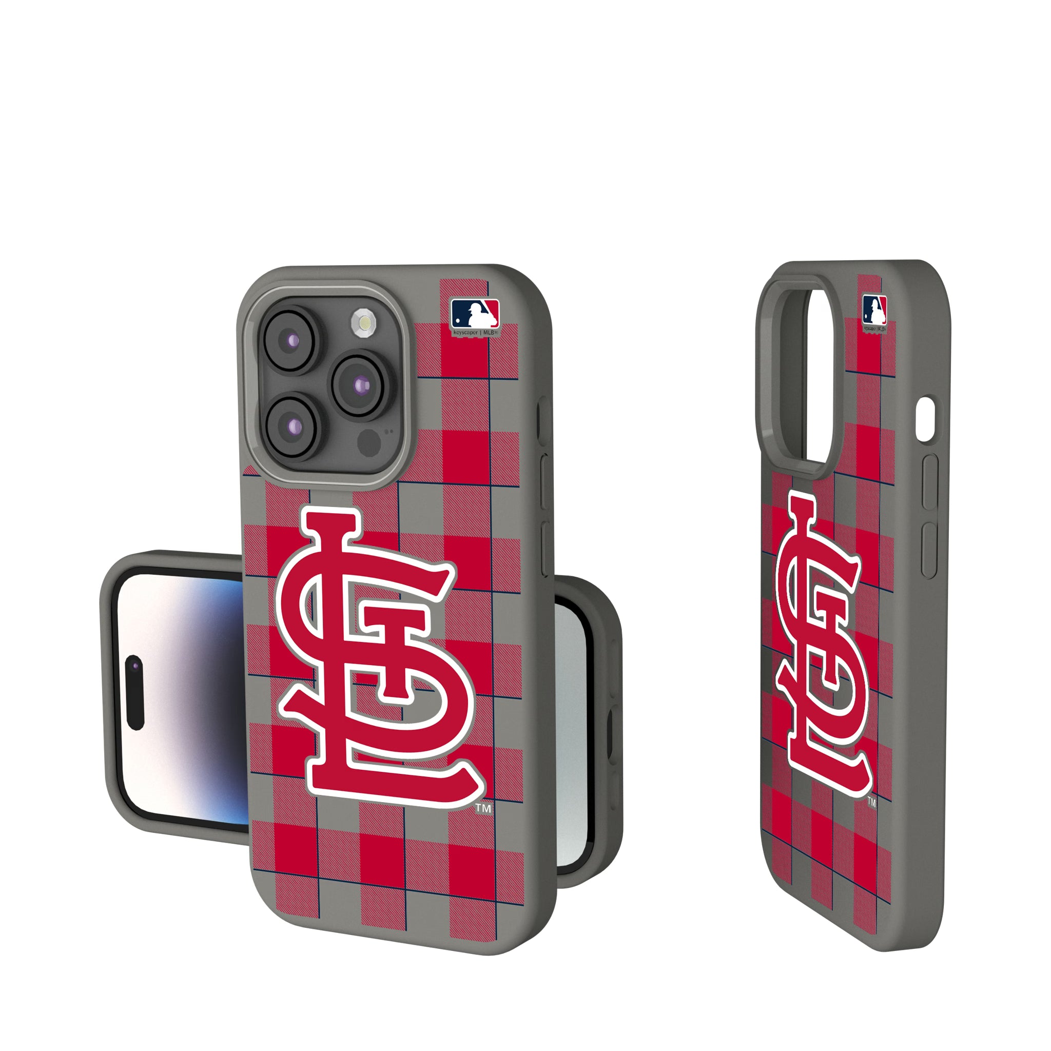 St Louis Cardinals Plaid iPhone Soft Touch Phone Case for Apple iPhone