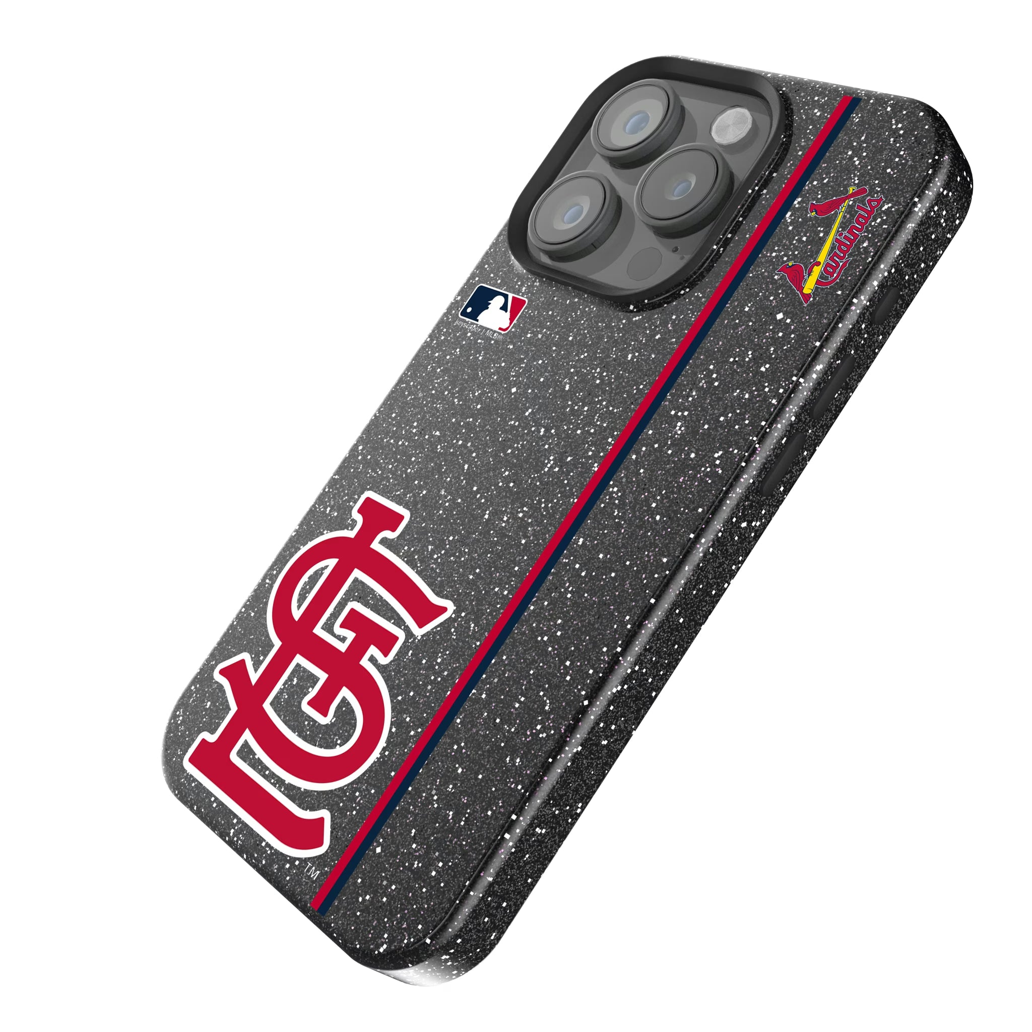 St Louis Cardinals Sidebar iPhone Bling Phone Case for Apple iPhone - Isometric View