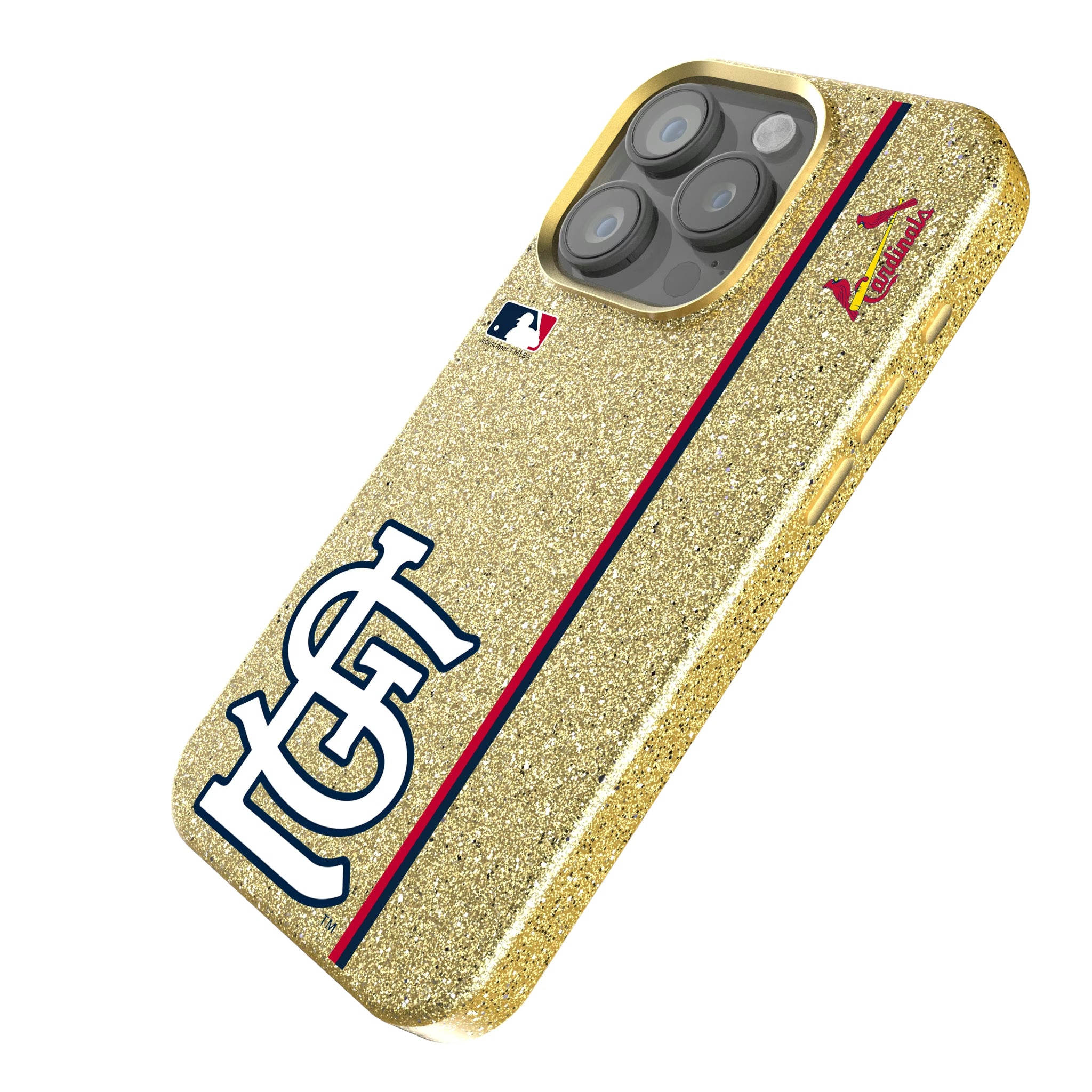 St Louis Cardinals Sidebar iPhone Bling Phone Case for Apple iPhone - Isometric View