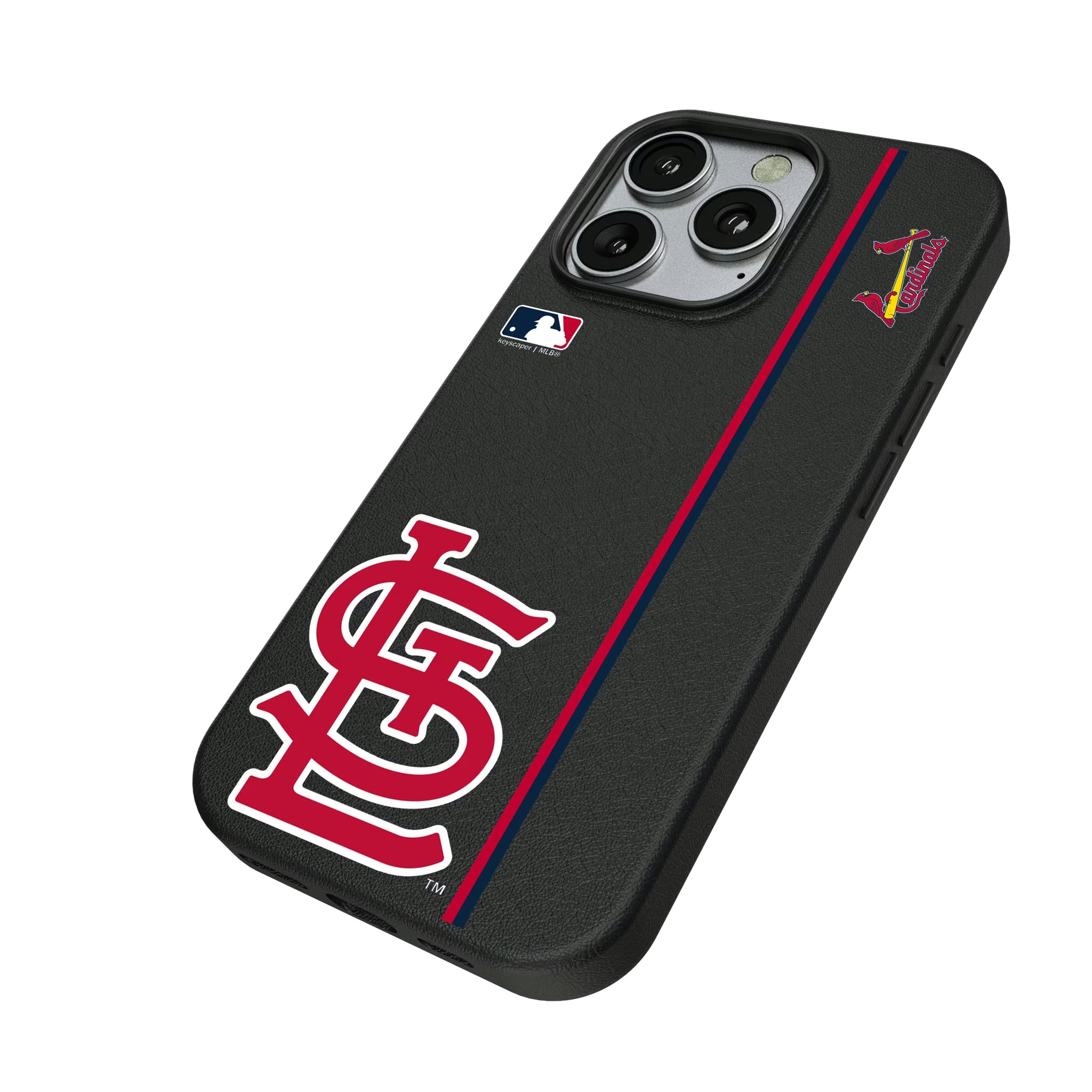 St Louis Cardinals Sidebar iPhone MagSafe Compatible Phone Case for Apple iPhone - Isometric View