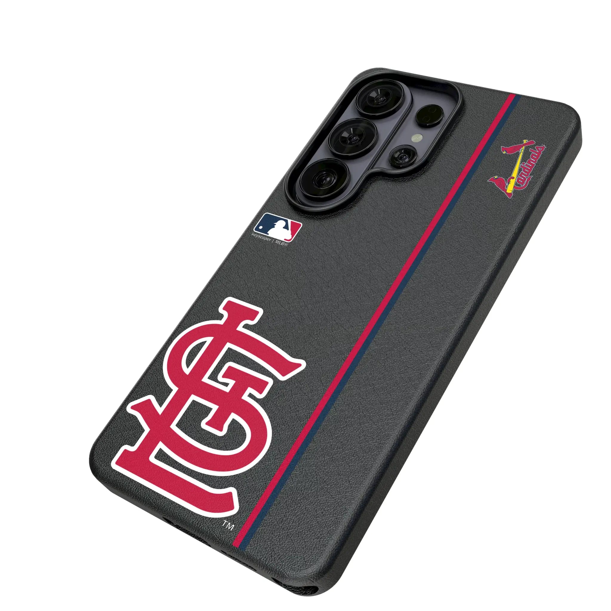 St Louis Cardinals Sidebar Galaxy MagSafe Compatible Phone Case for Samsung Galaxy - Isometric View#Device_Galaxy S26 Ultra
