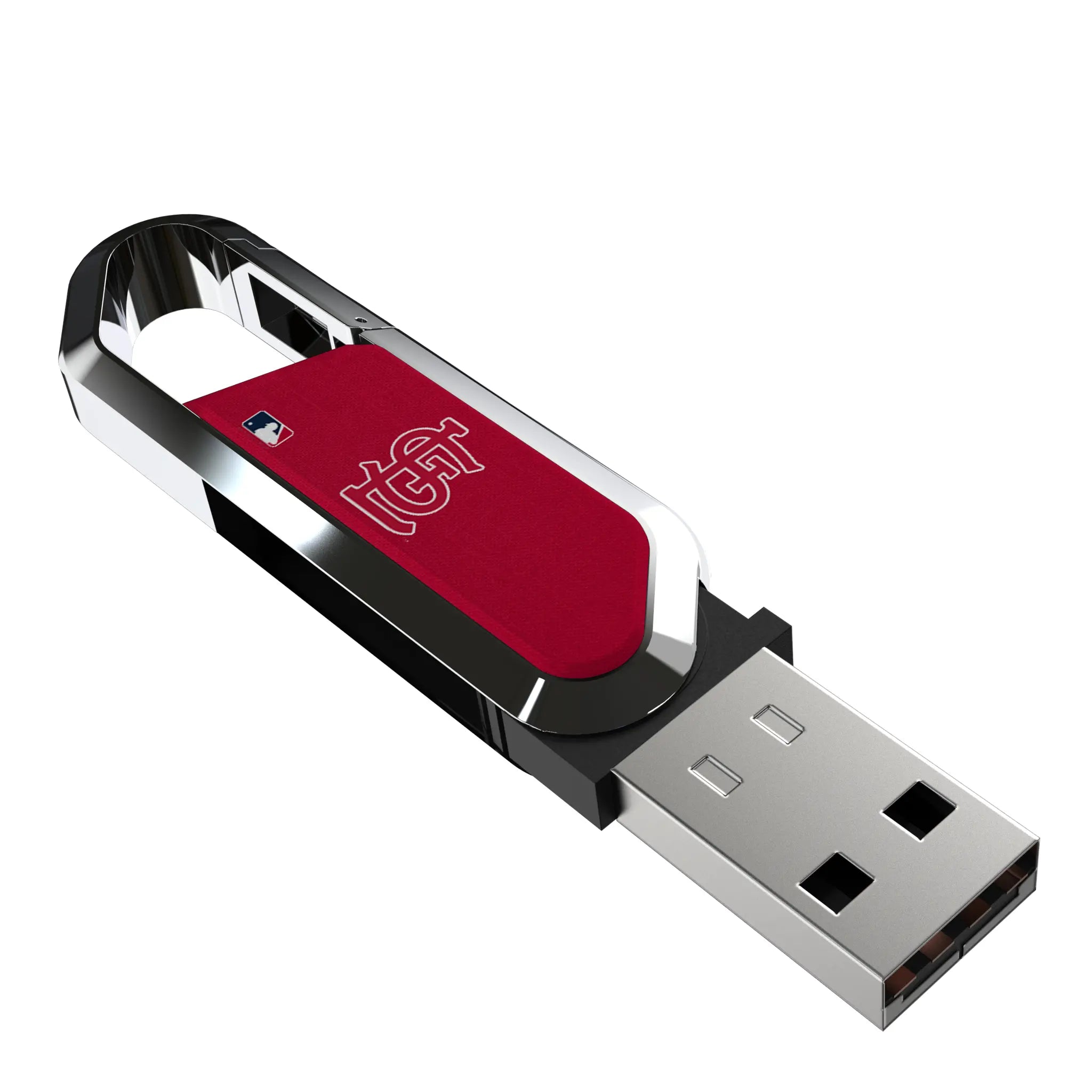 St Louis Cardinals Solid USB 64GB Clip Style Flash Drive