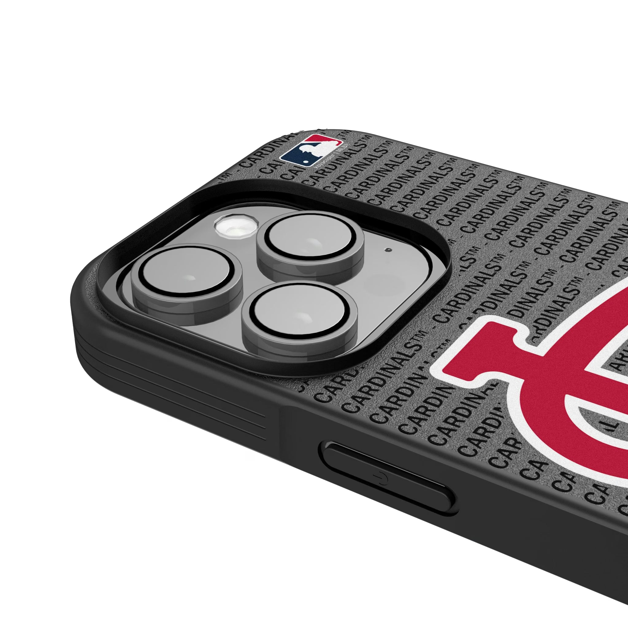 St Louis Cardinals Text Backdrop iPhone Bump Phone Case for Apple iPhone - Detail