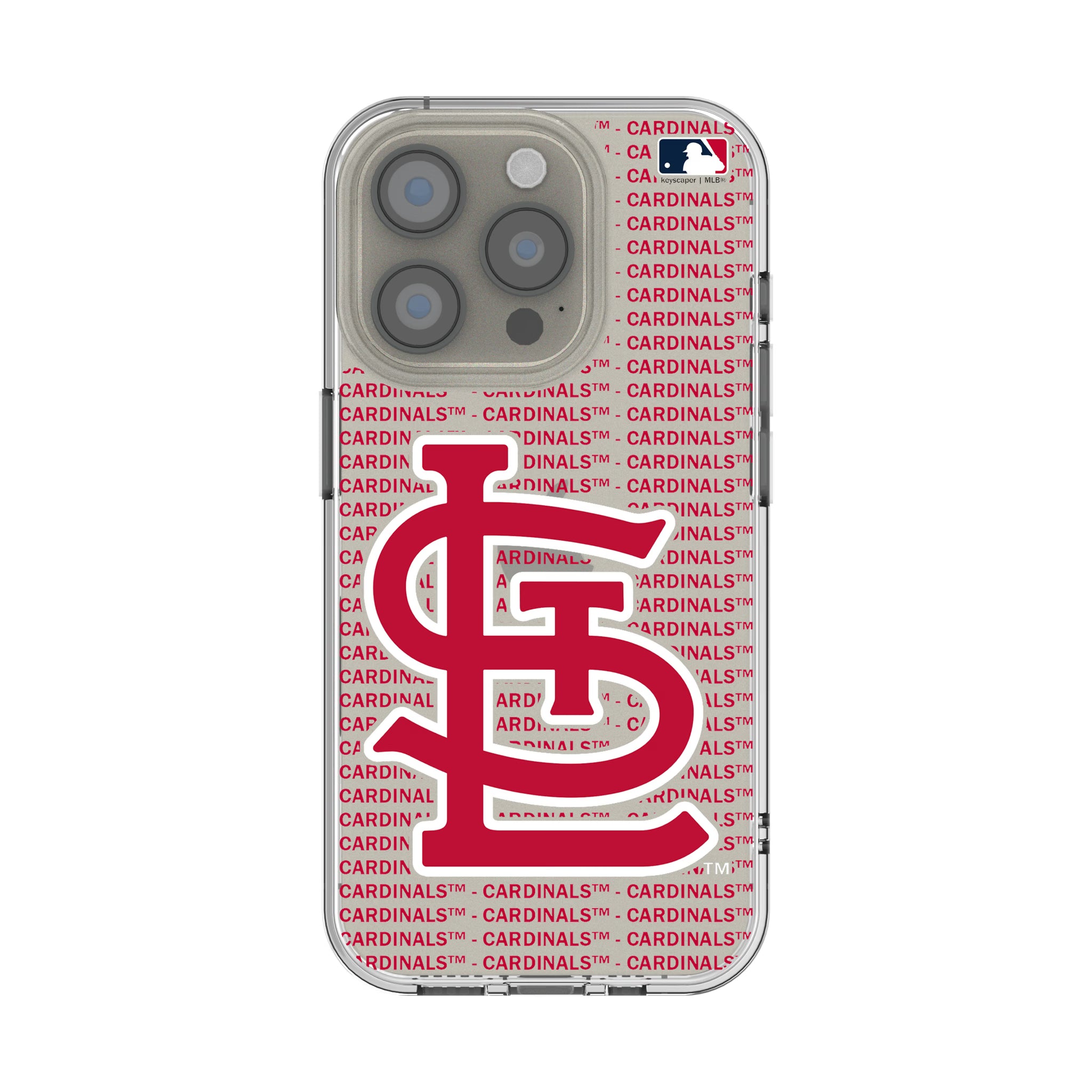 St Louis Cardinals Text Backdrop iPhone Clear Phone Case for Apple iPhone