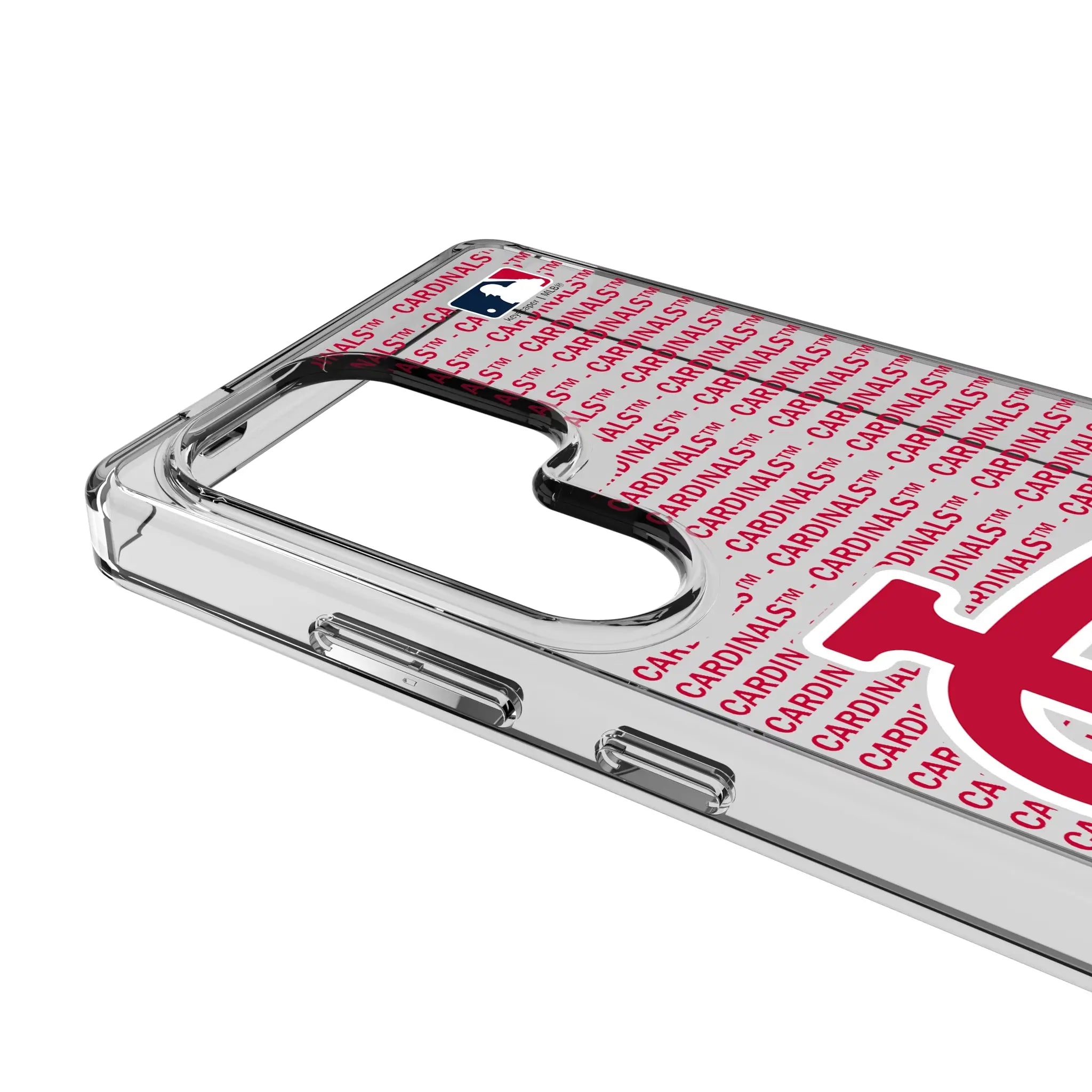 St Louis Cardinals Text Backdrop Galaxy Clear Phone Case for Samsung Galaxy - Detail#Device_Galaxy S25 Ultra