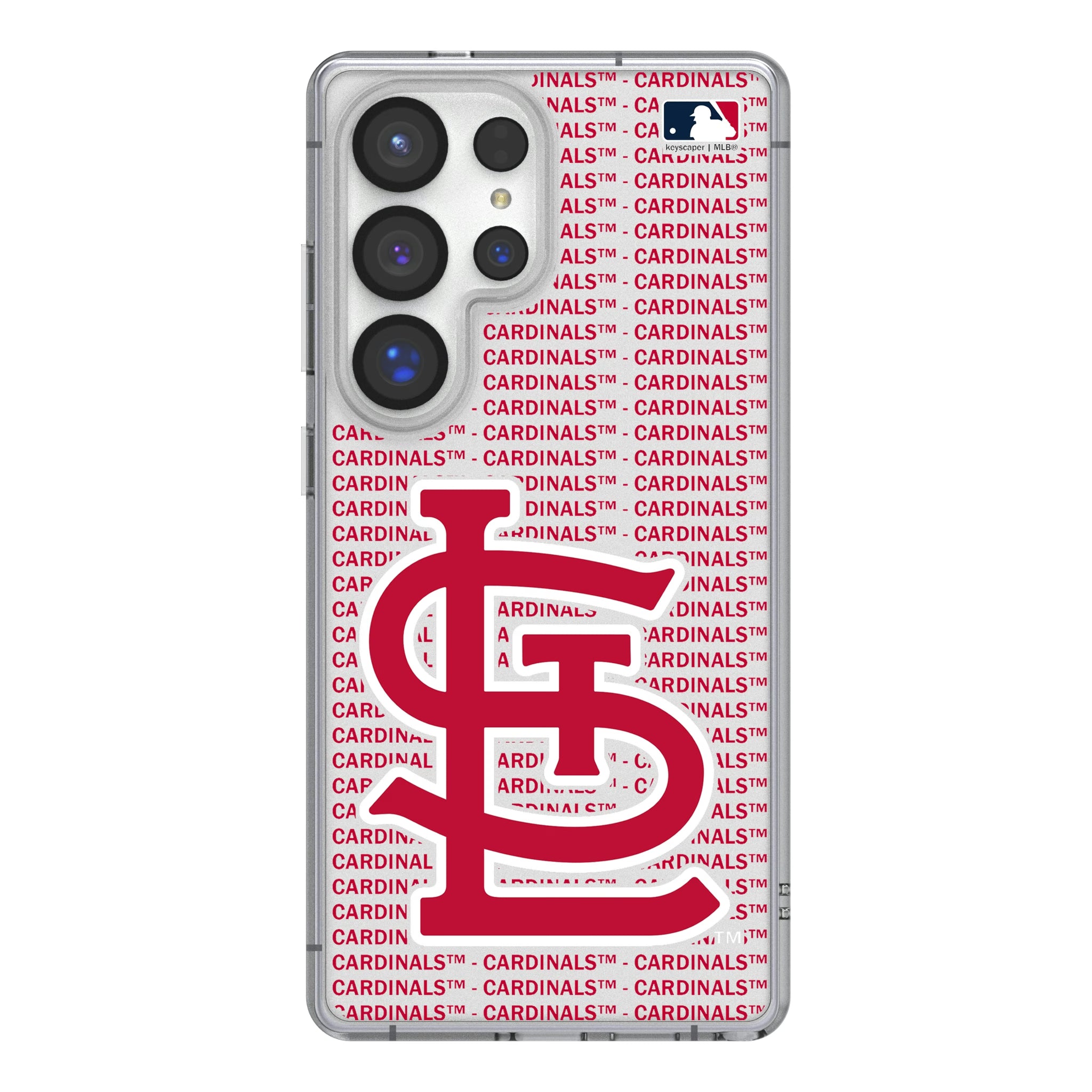 St Louis Cardinals Text Backdrop Galaxy Clear Phone Case for Samsung Galaxy