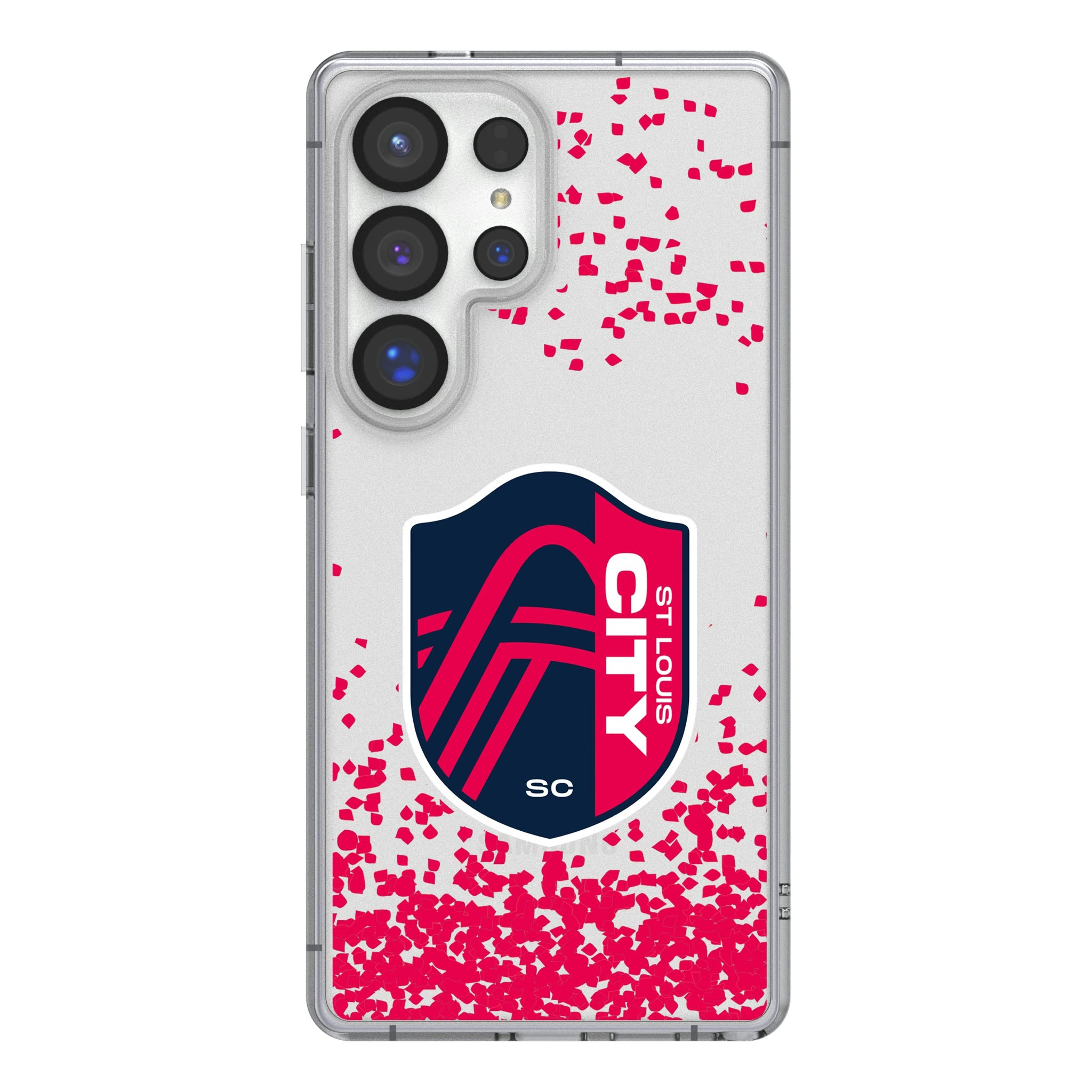 St. Louis CITY SC Confetti Galaxy Clear Phone Case for Samsung Galaxy