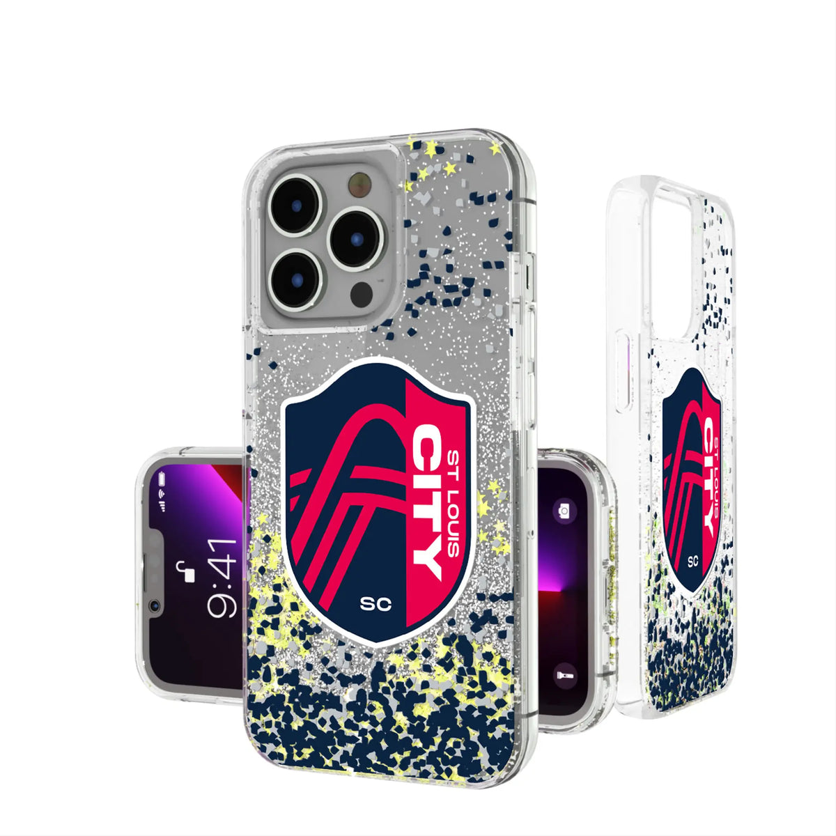 St. Louis CITY SC Confetti Glitter Phone Case for Apple iPhone