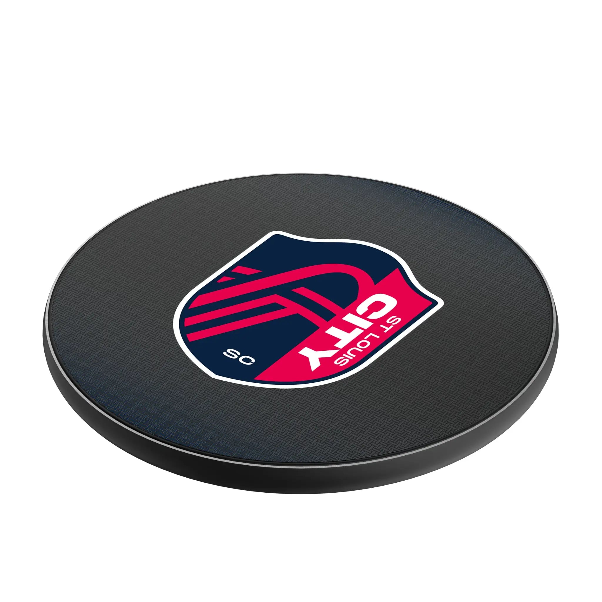 St. Louis CITY SC Linen 15-Watt Wireless Charger - Isometric View