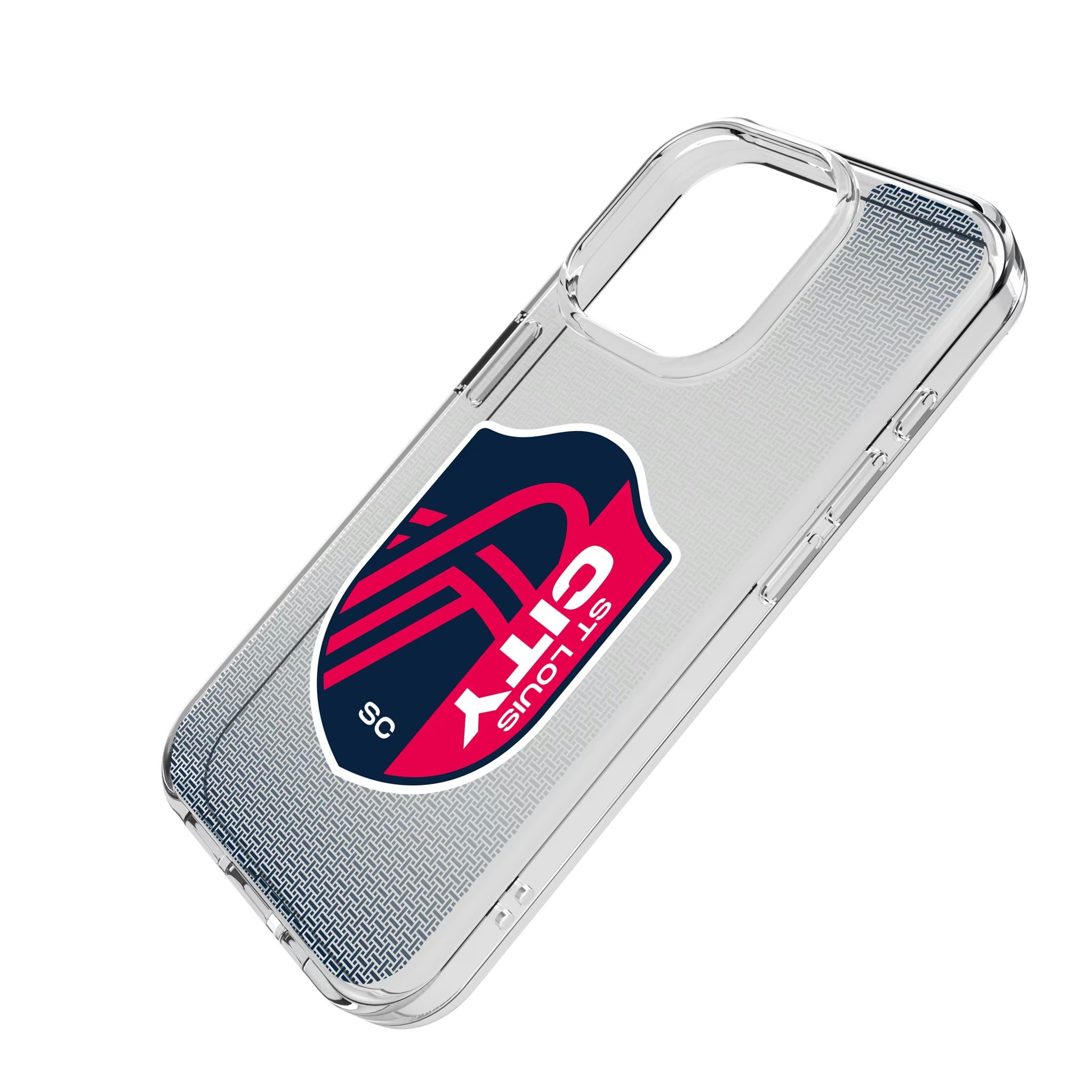 St. Louis CITY SC Linen iPhone Clear Phone Case for Apple iPhone - Isometric View
