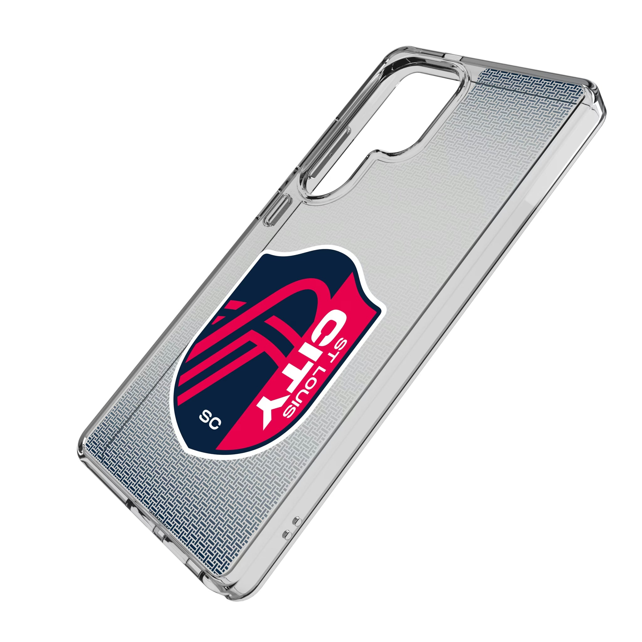 St. Louis CITY SC Linen Galaxy Clear Phone Case for Samsung Galaxy - Isometric View