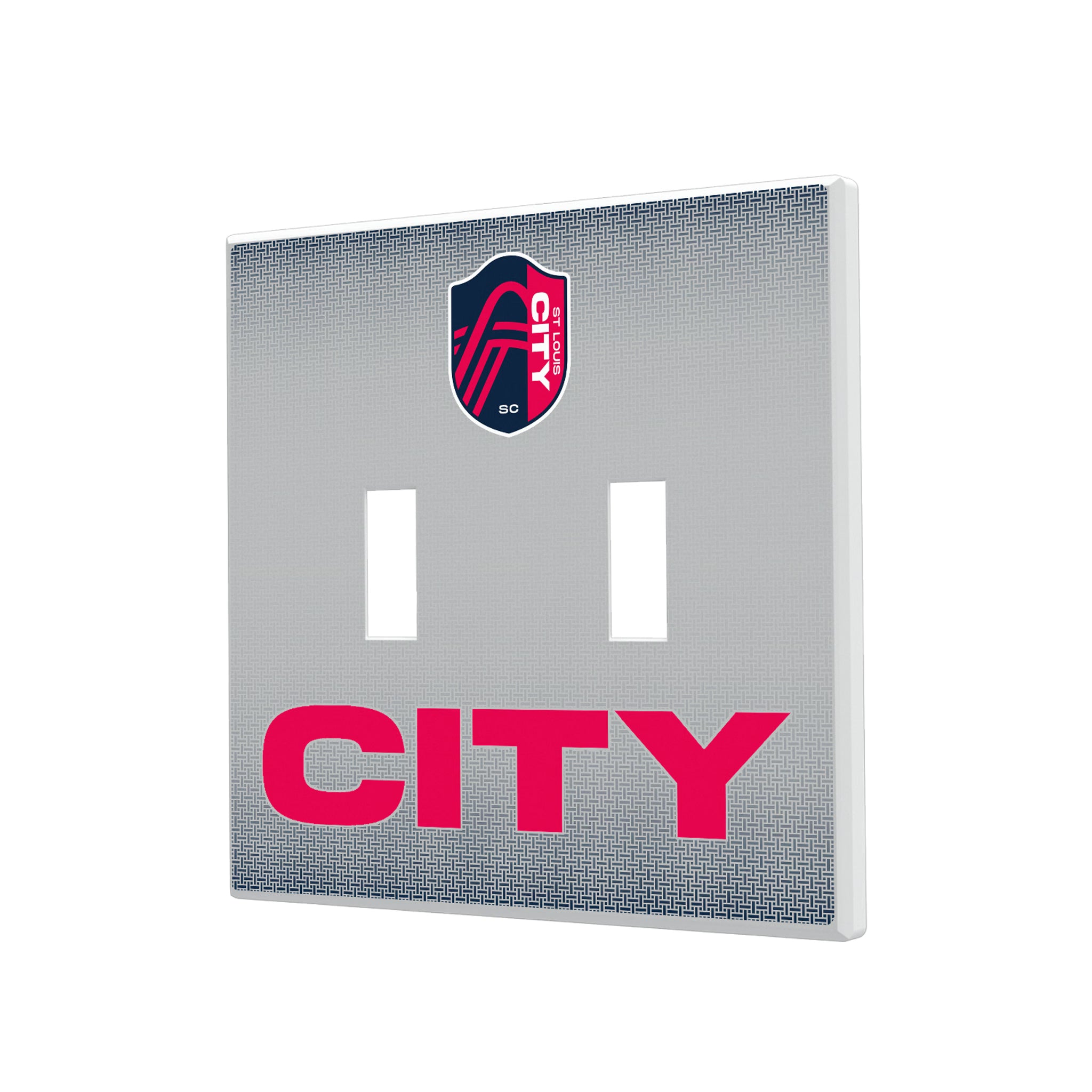 St. Louis CITY SC Linen Hidden-Screw Light Switch Plate#Style_Double Toggle
