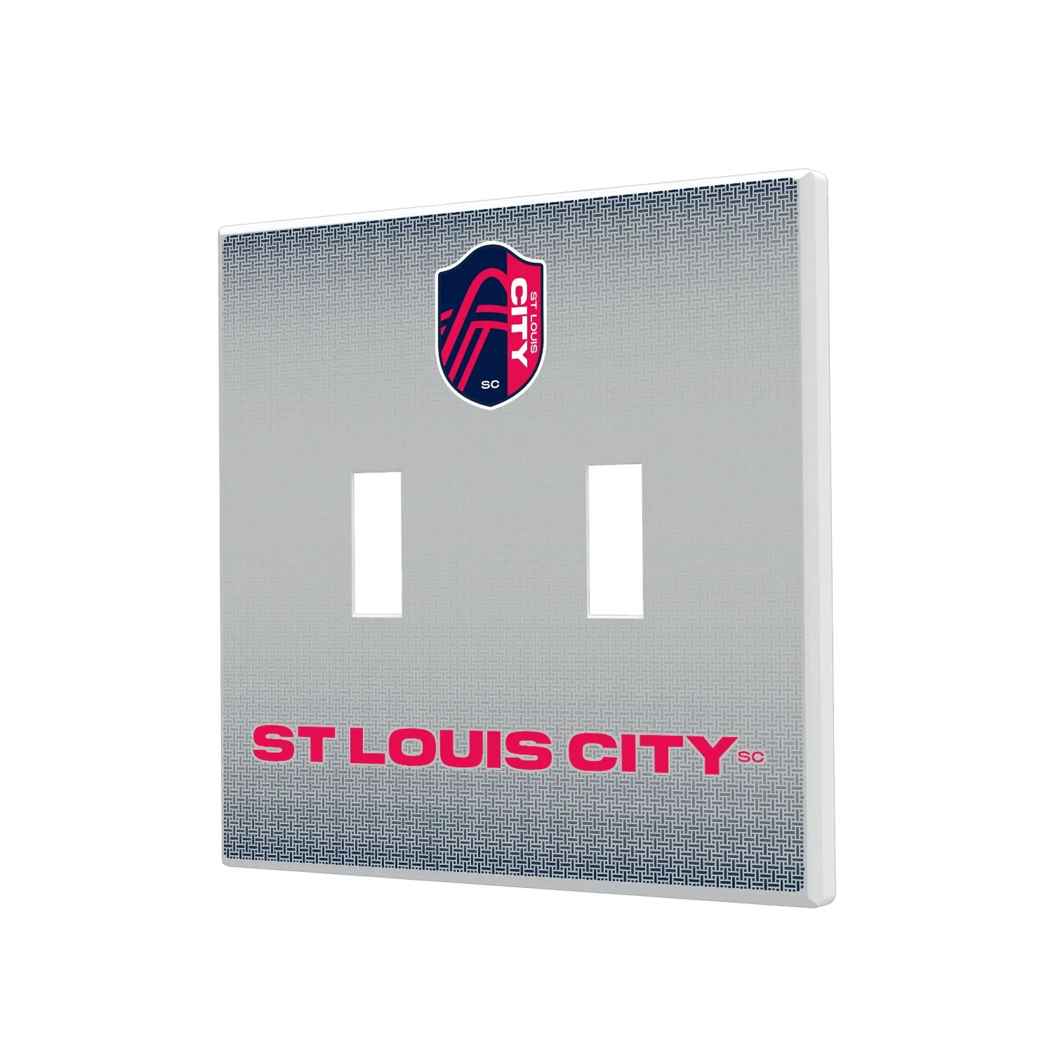 St. Louis CITY SC Linen Hidden-Screw Light Switch Plate#Style_Double Toggle