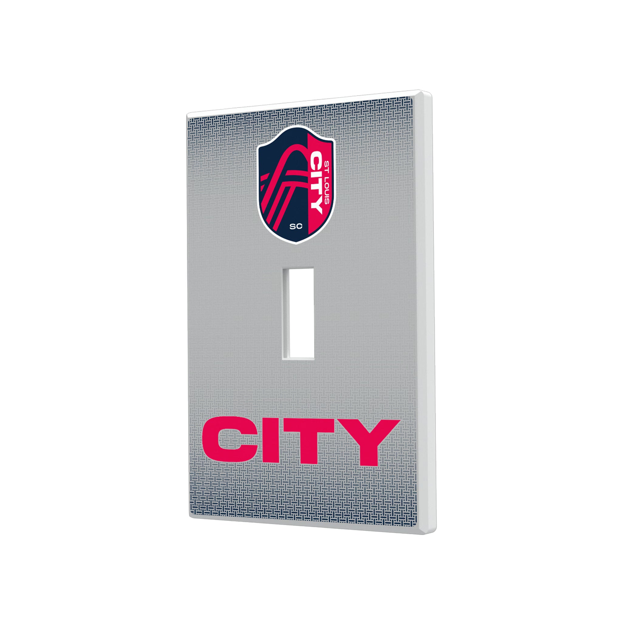 St. Louis CITY SC Linen Hidden-Screw Light Switch Plate#Style_Single Toggle