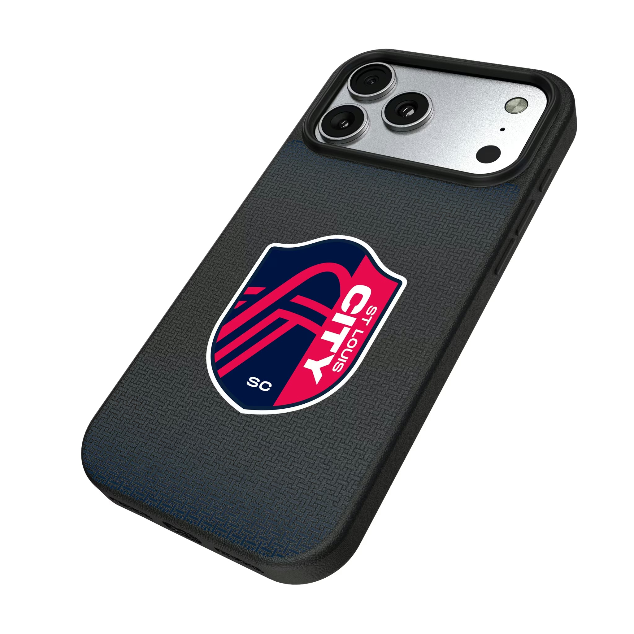 St. Louis CITY SC Linen iPhone MagSafe Compatible Phone Case for Apple iPhone - Isometric View#Device_iPhone 17 Pro Max