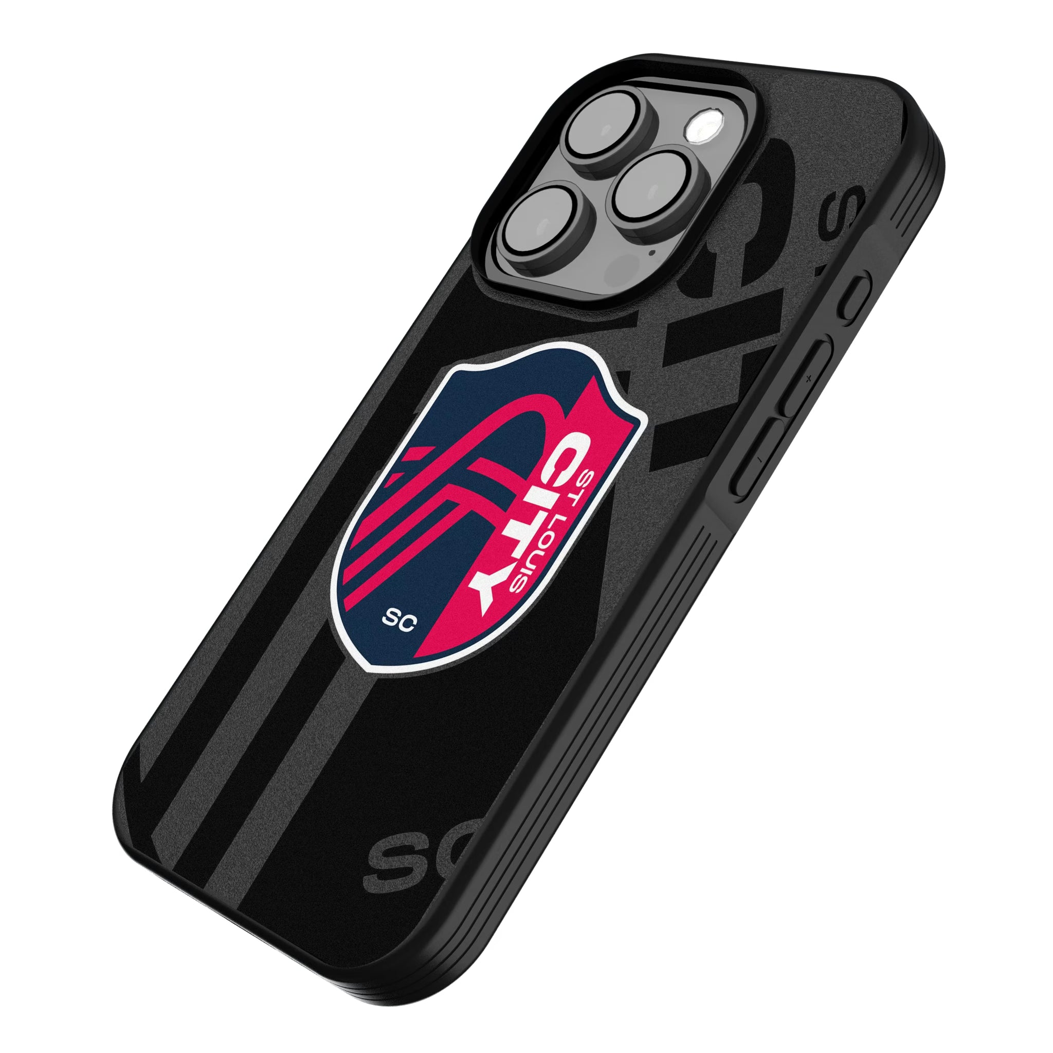 St. Louis CITY SC Monocolor Tilt iPhone Bump Phone Case for Apple iPhone - Isometric View