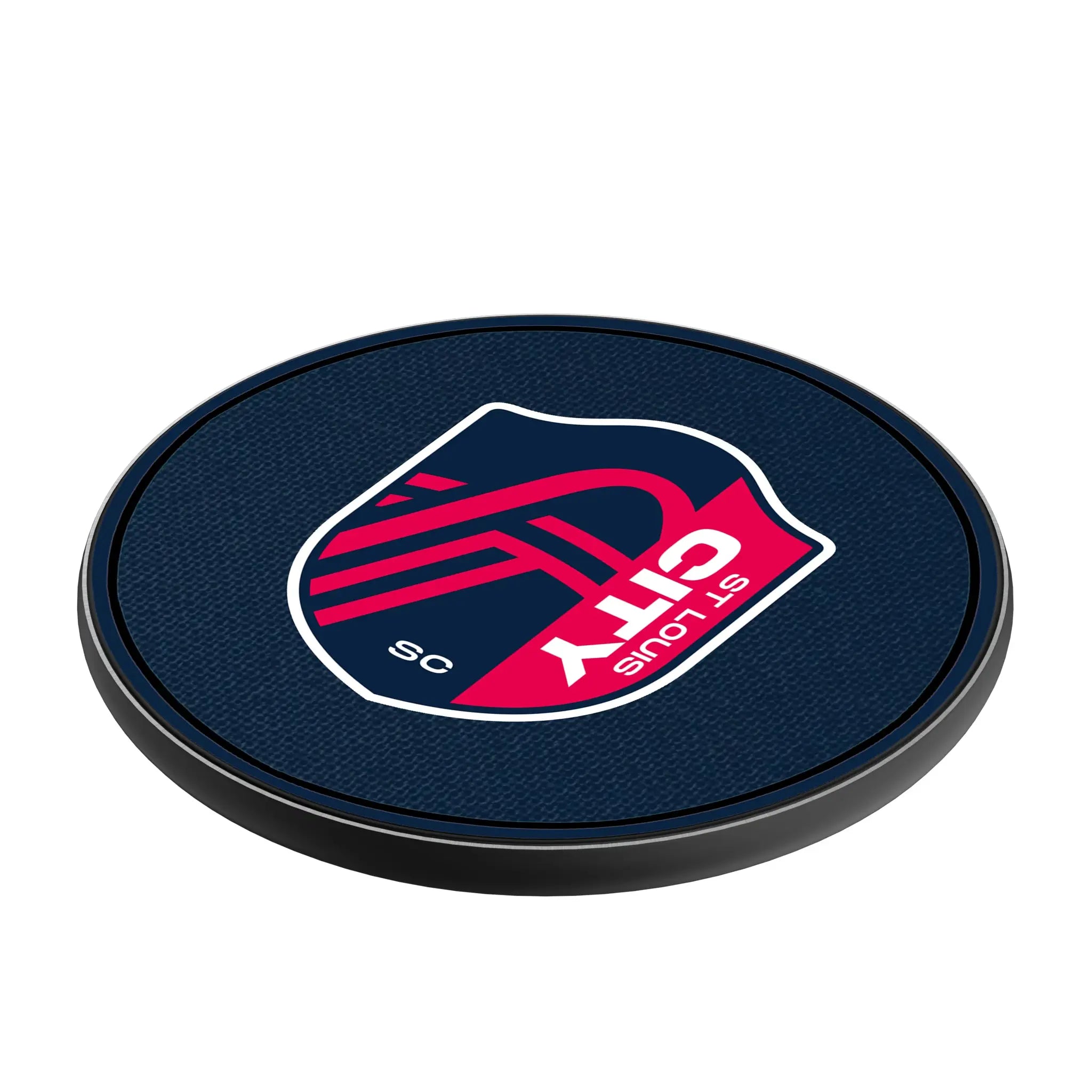 St. Louis CITY SC Solid 15-Watt Wireless Charger - Isometric View