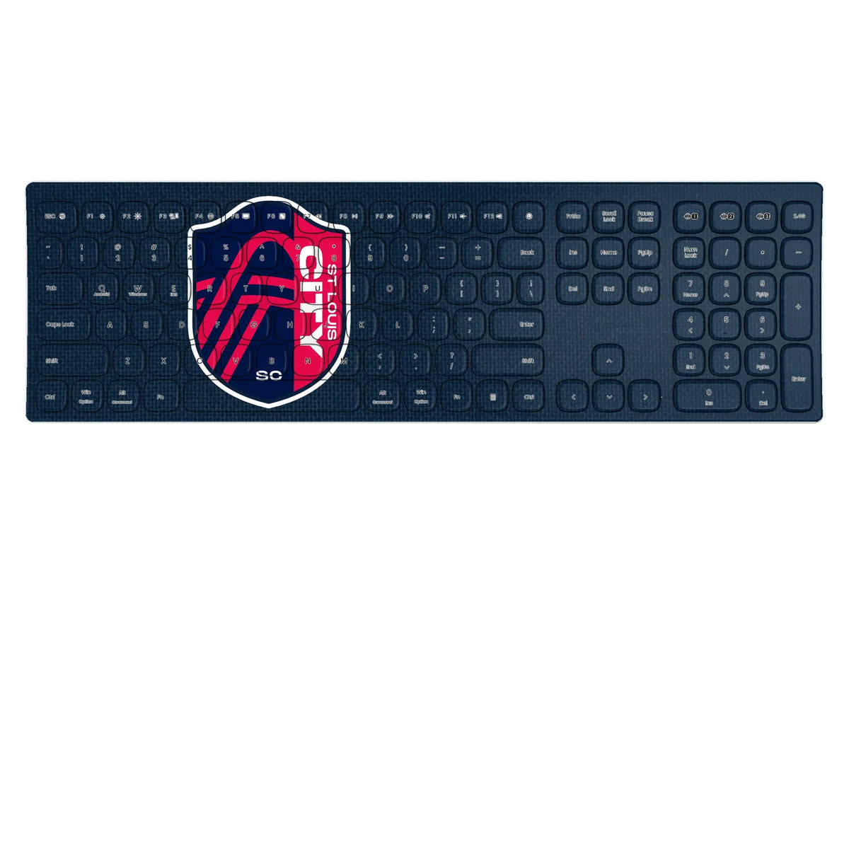 St. Louis CITY SC Solid KKB605 Curved Wireless Keyboard