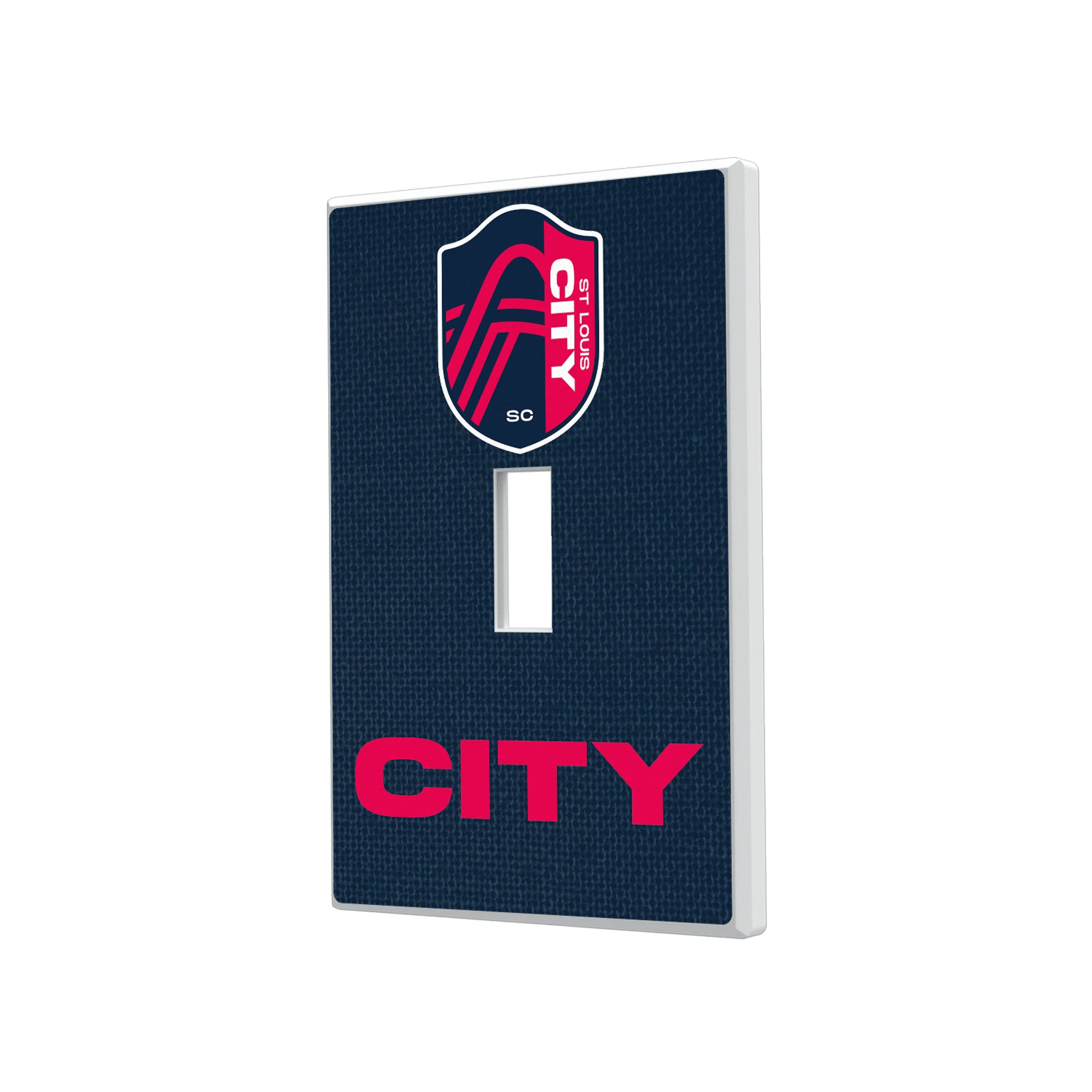 St. Louis CITY SC Solid Hidden-Screw Light Switch Plate#Style_Single Toggle