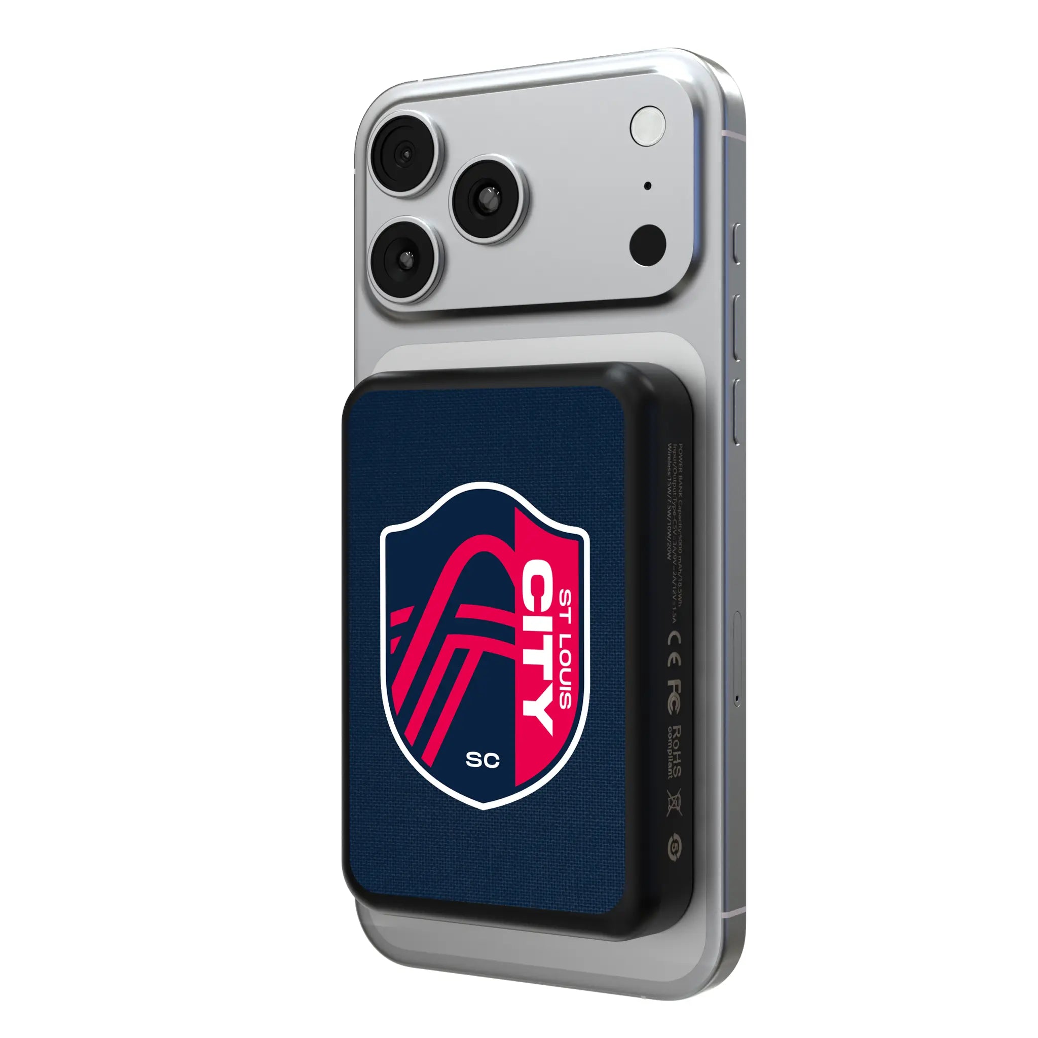 St. Louis CITY SC Solid Wireless Mag Power Bank