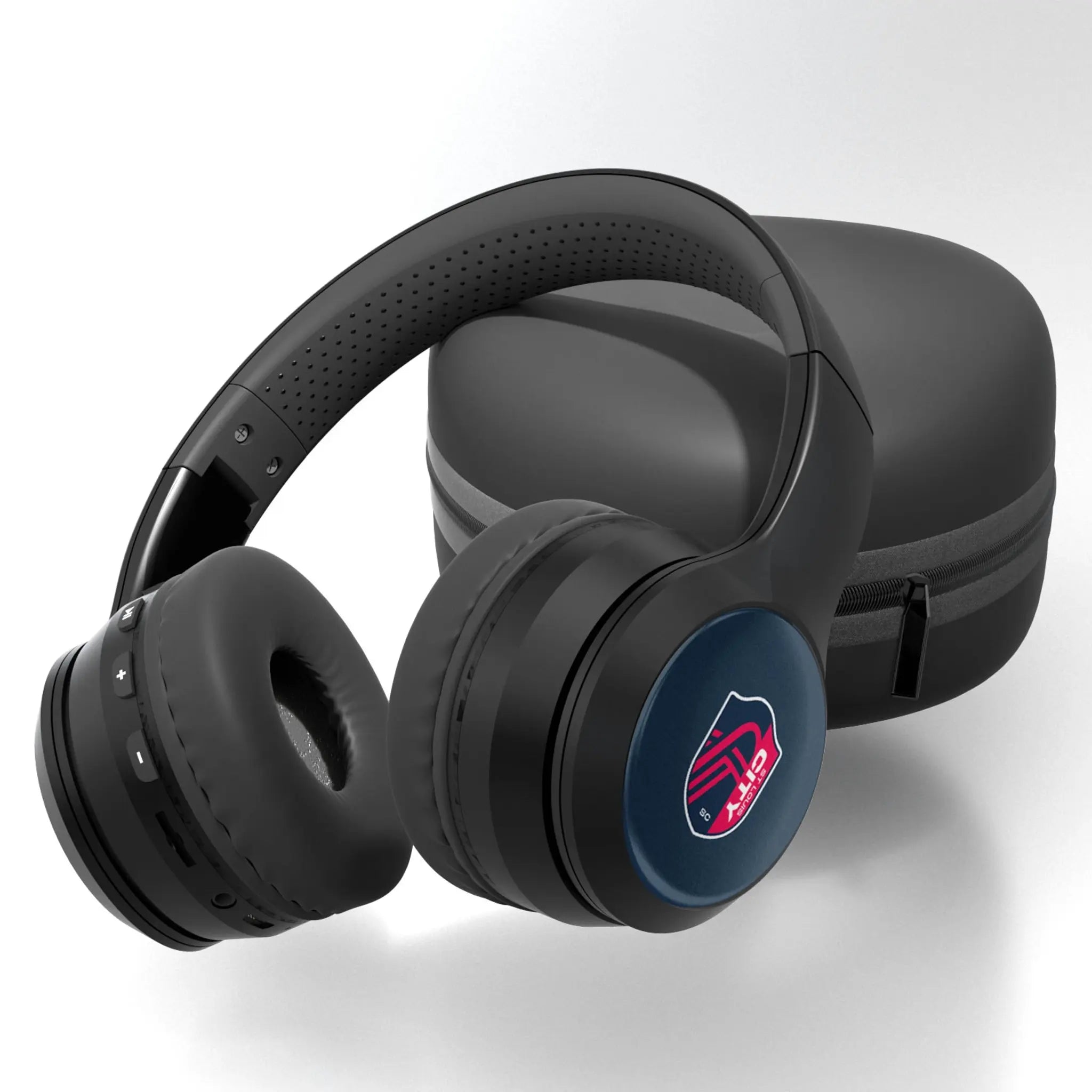 St. Louis CITY SC Solid Wireless Over-Ear BT Headphones With Case