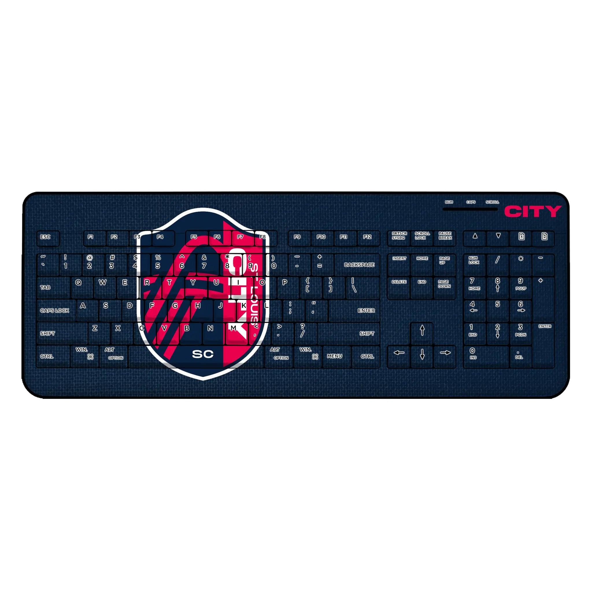 St. Louis CITY SC Solid Wireless USB Keyboard