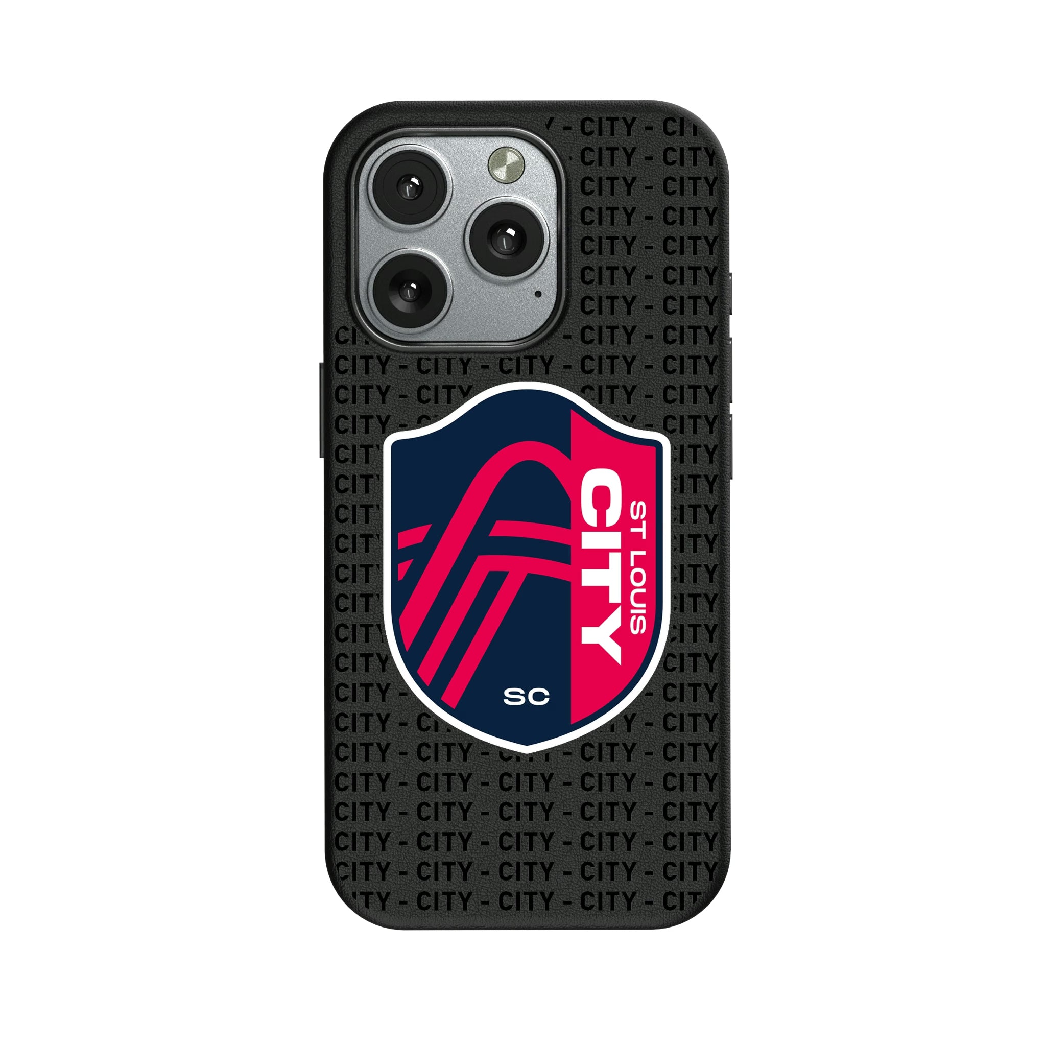 St. Louis CITY SC Text Backdrop iPhone MagSafe Compatible Phone Case for Apple iPhone