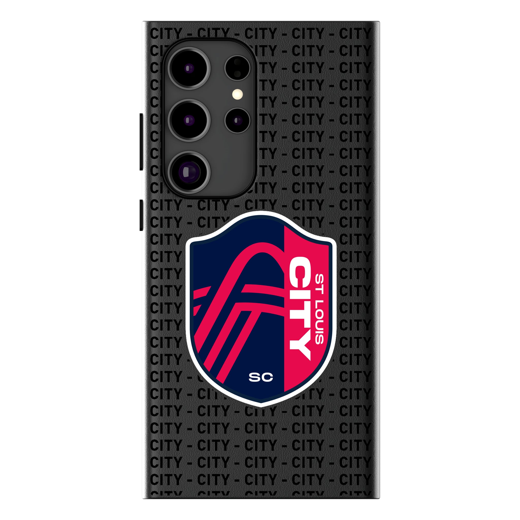 St. Louis CITY SC Text Backdrop Galaxy MagSafe Compatible Phone Case for Samsung Galaxy