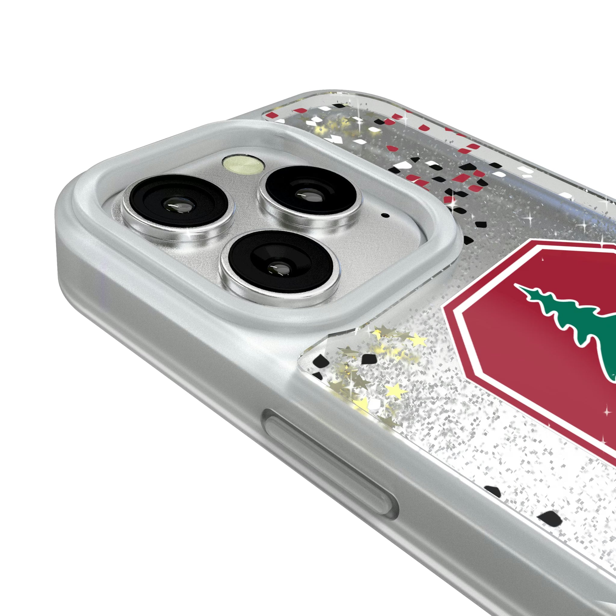 Stanford University Cardinal Confetti iPhone Glitter Phone Case for Apple iPhone - Detail#Device_iPhone 16 Pro