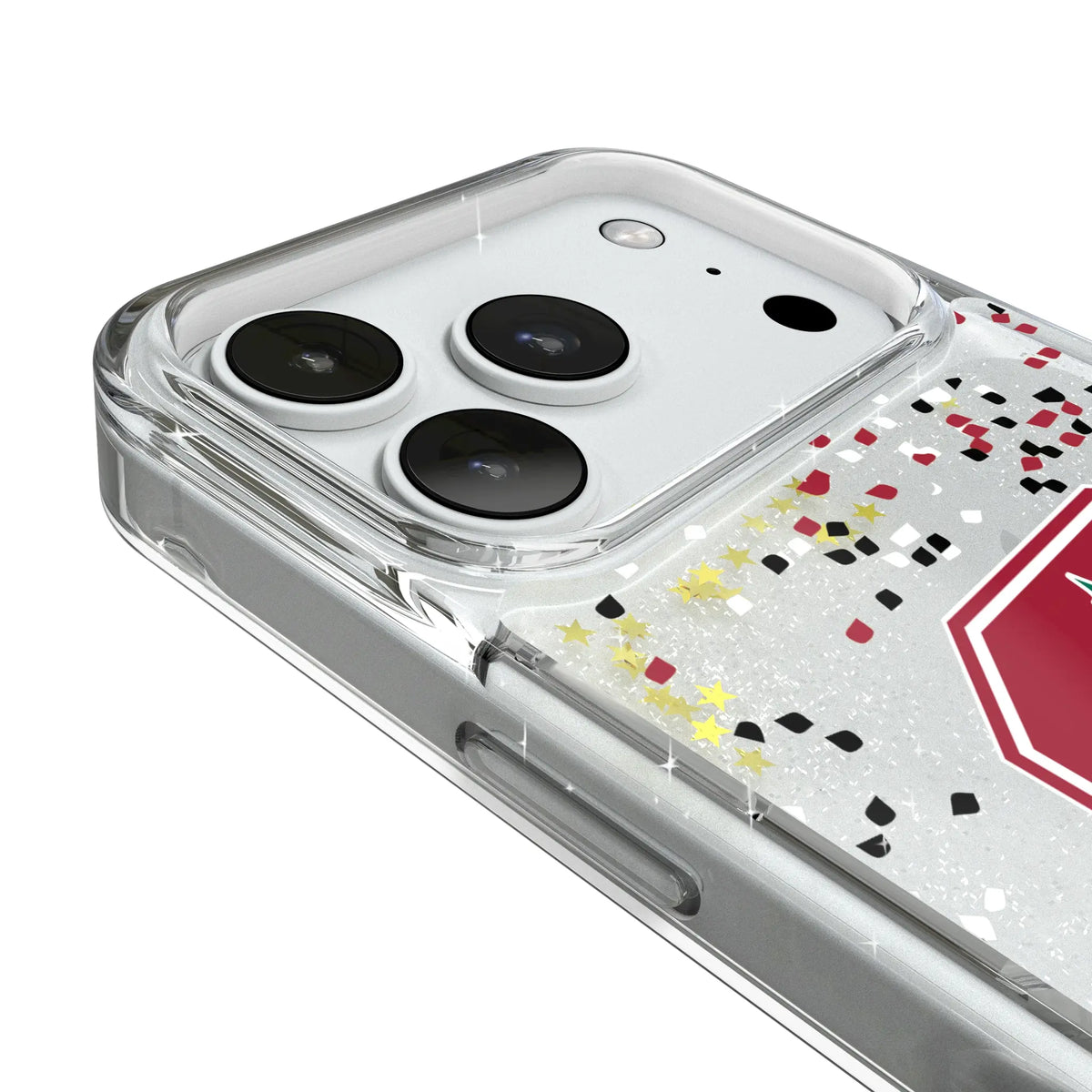 Stanford University Cardinal Confetti iPhone Glitter Phone Case for Apple iPhone - Detail#Device_iPhone 18 Pro