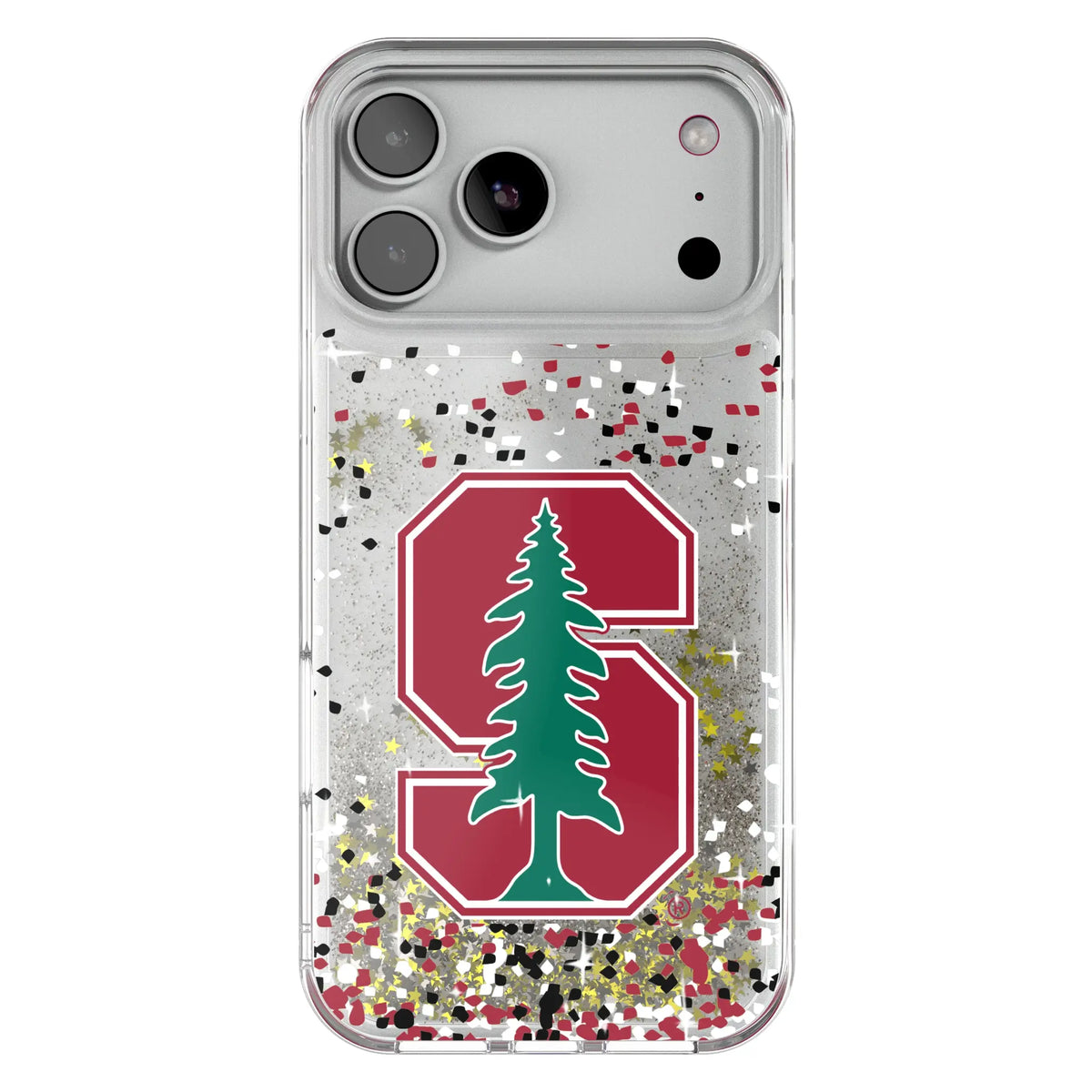 Stanford University Cardinal Confetti Glitter Phone Case for Apple iPhone