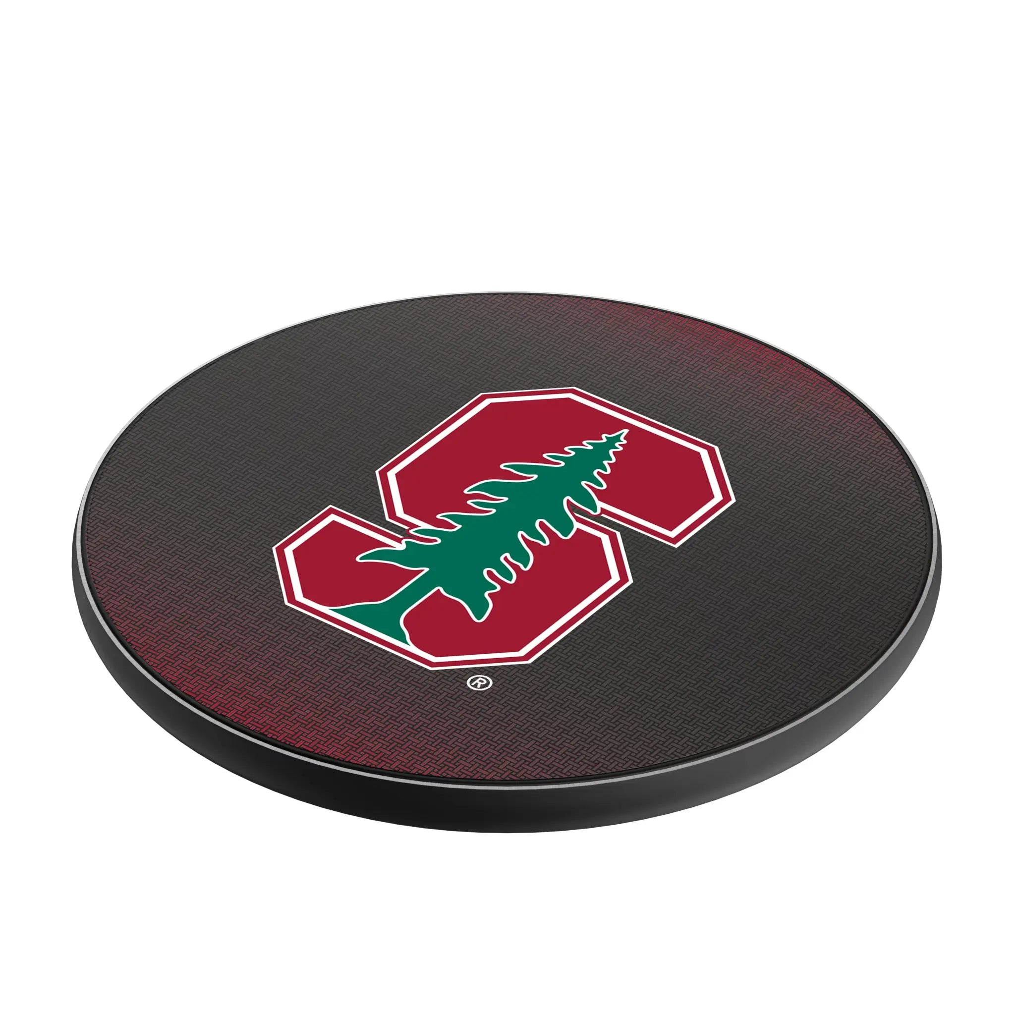 Stanford University Cardinal Linen 15-Watt Wireless Charger - Isometric View