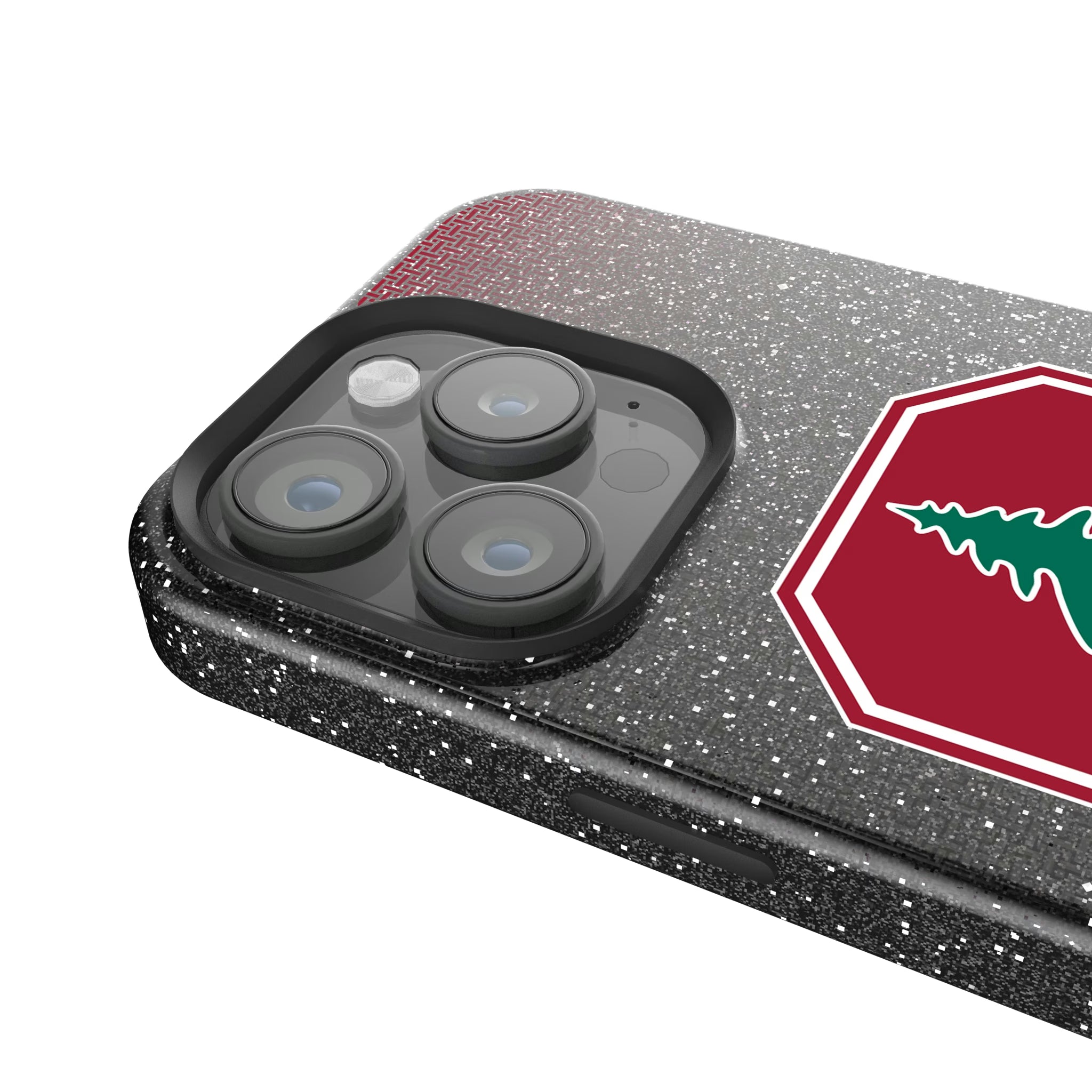 Stanford University Cardinal Linen iPhone Bling Phone Case for Apple iPhone - Detail