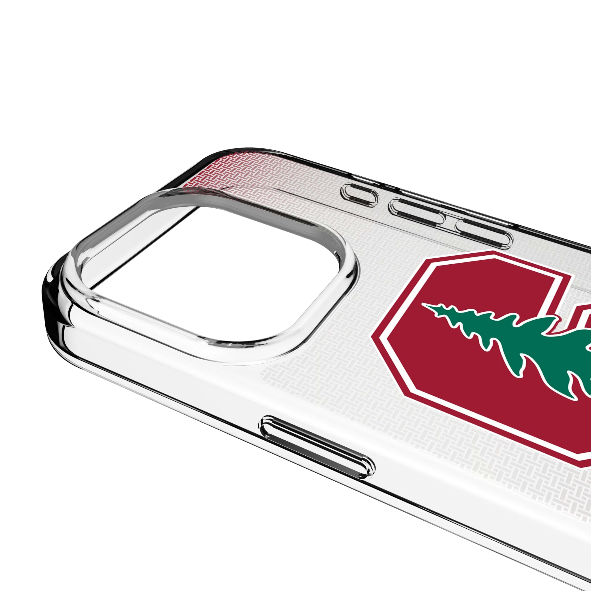 Stanford University Cardinal Linen iPhone Clear Phone Case for Apple iPhone - Detail
