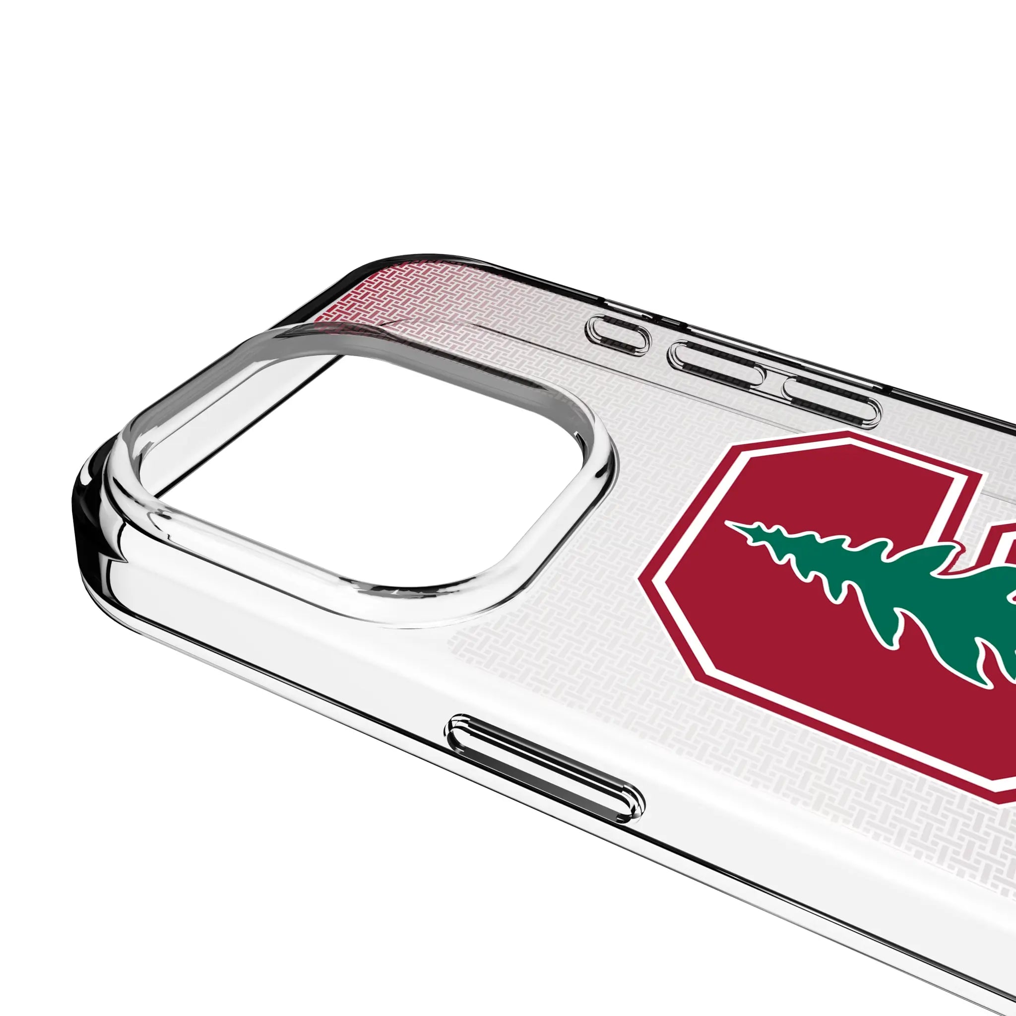 Stanford University Cardinal Linen iPhone Clear Phone Case for Apple iPhone - Detail