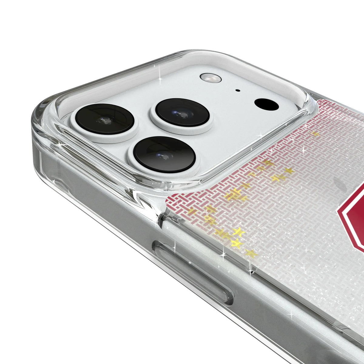Stanford University Cardinal Linen iPhone Glitter Phone Case for Apple iPhone - Detail#Device_iPhone 18 Pro