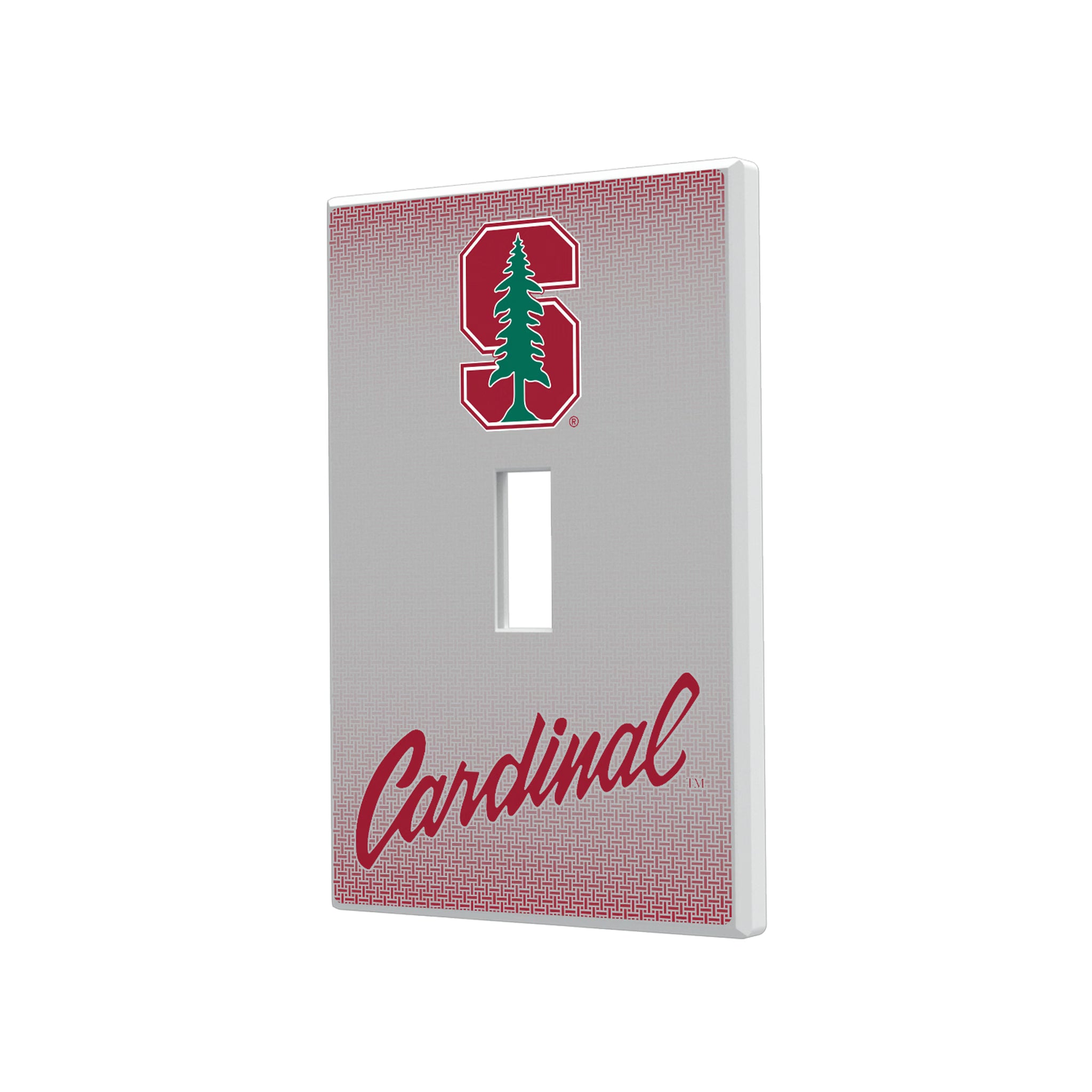 Stanford University Cardinal Linen Hidden-Screw Light Switch Plate#Style_Single Toggle