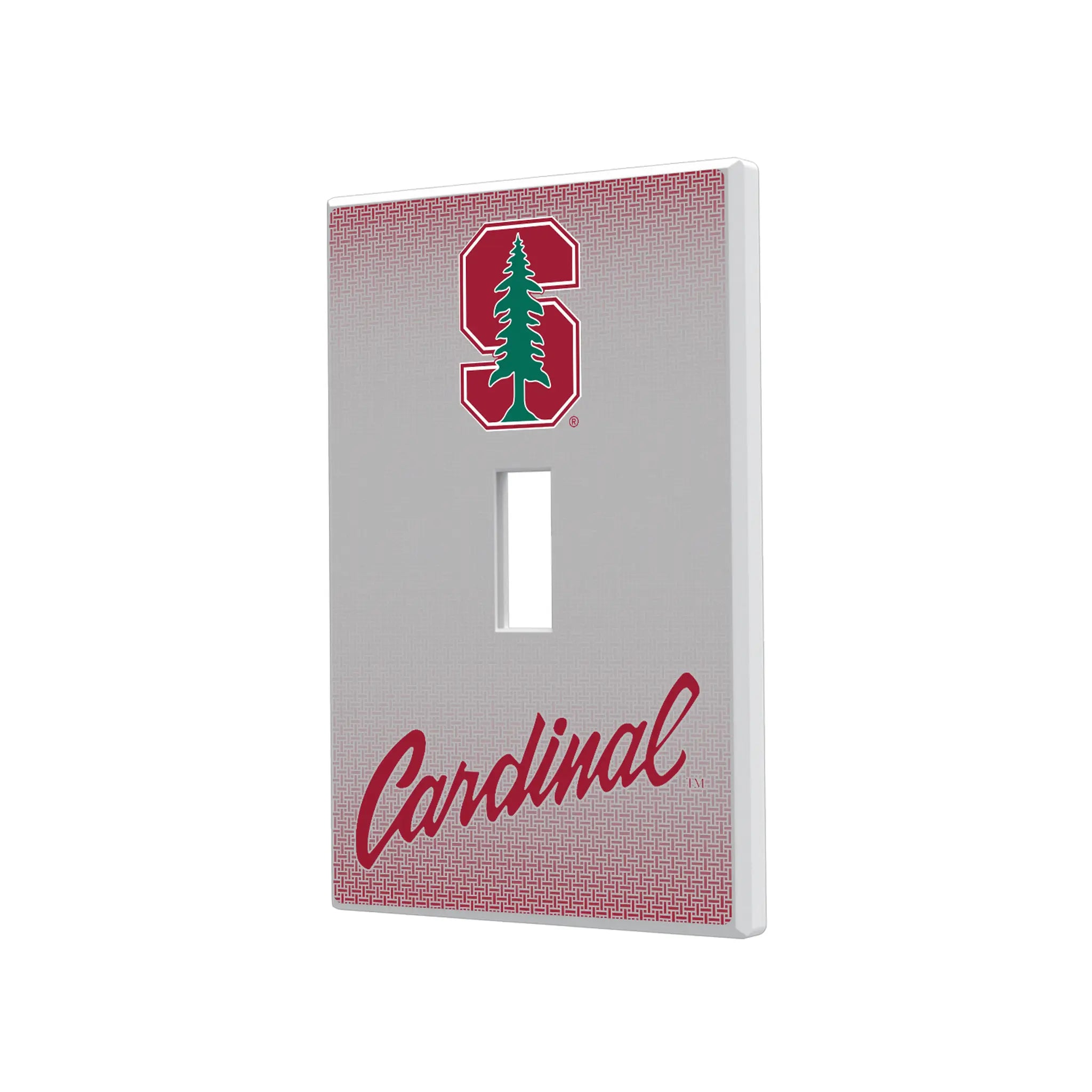 Stanford University Cardinal Linen Hidden-Screw Light Switch Plate#Style_Single Toggle