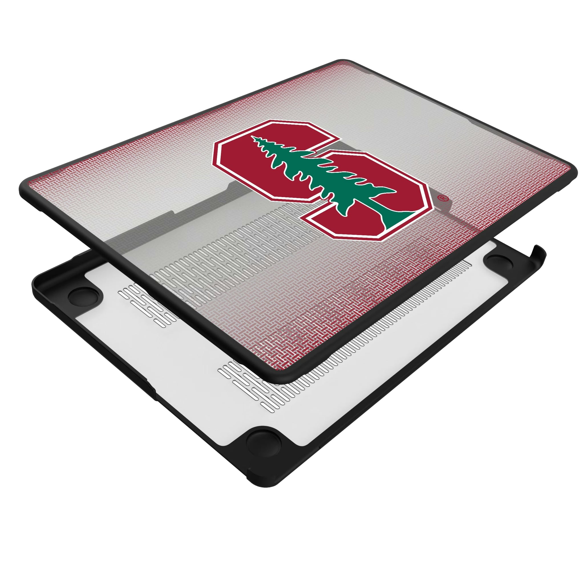 Stanford University Cardinal Linen MacBook Laptop Case for Apple MacBook - Isometric View#Device_MacBook Pro (14-inch, 2021) / MacBook Pro (14-inch, 2023) / MacBook Pro (14-inch, 2024)