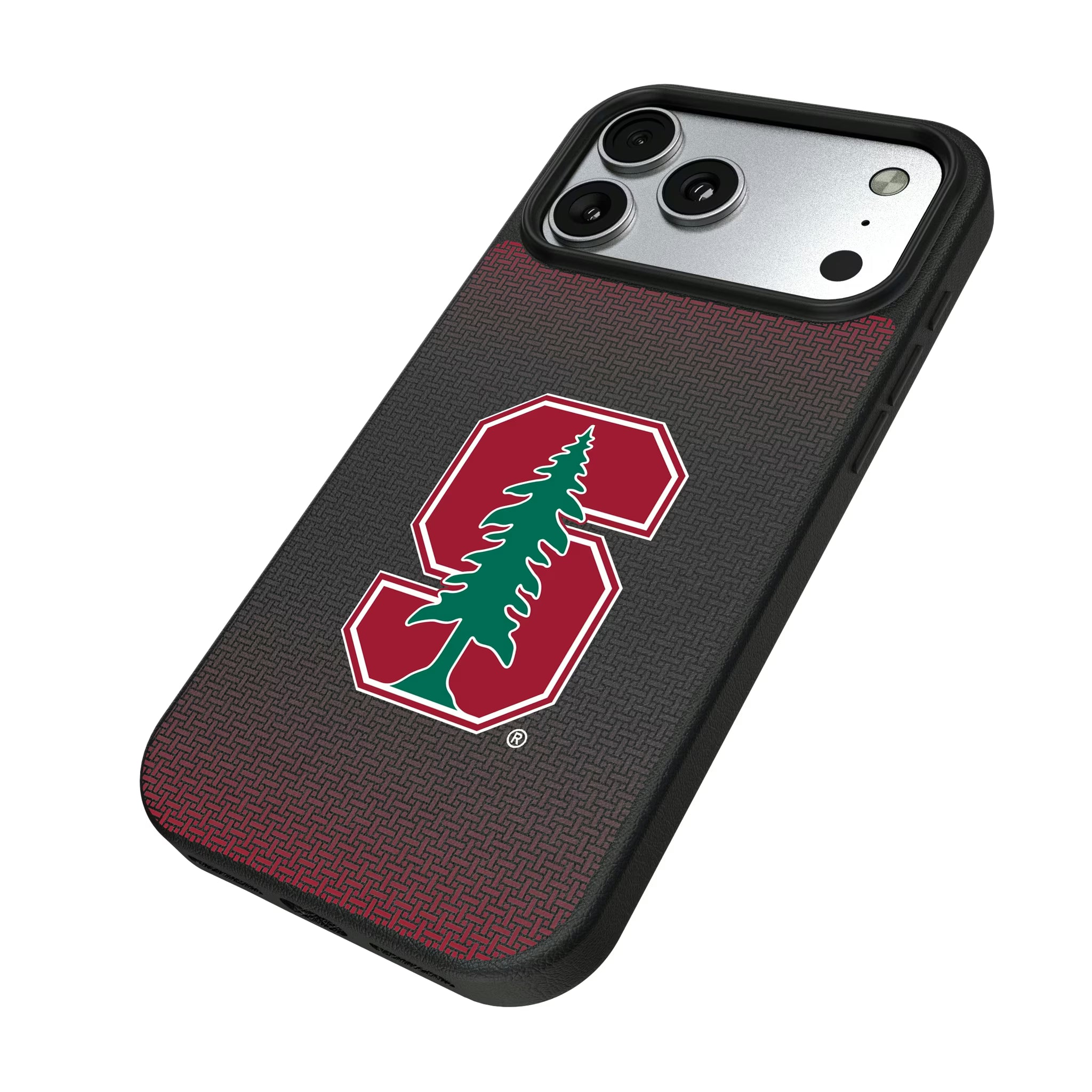 Stanford University Cardinal Linen iPhone MagSafe Compatible Phone Case for Apple iPhone - Isometric View#Device_iPhone 17 Pro Max