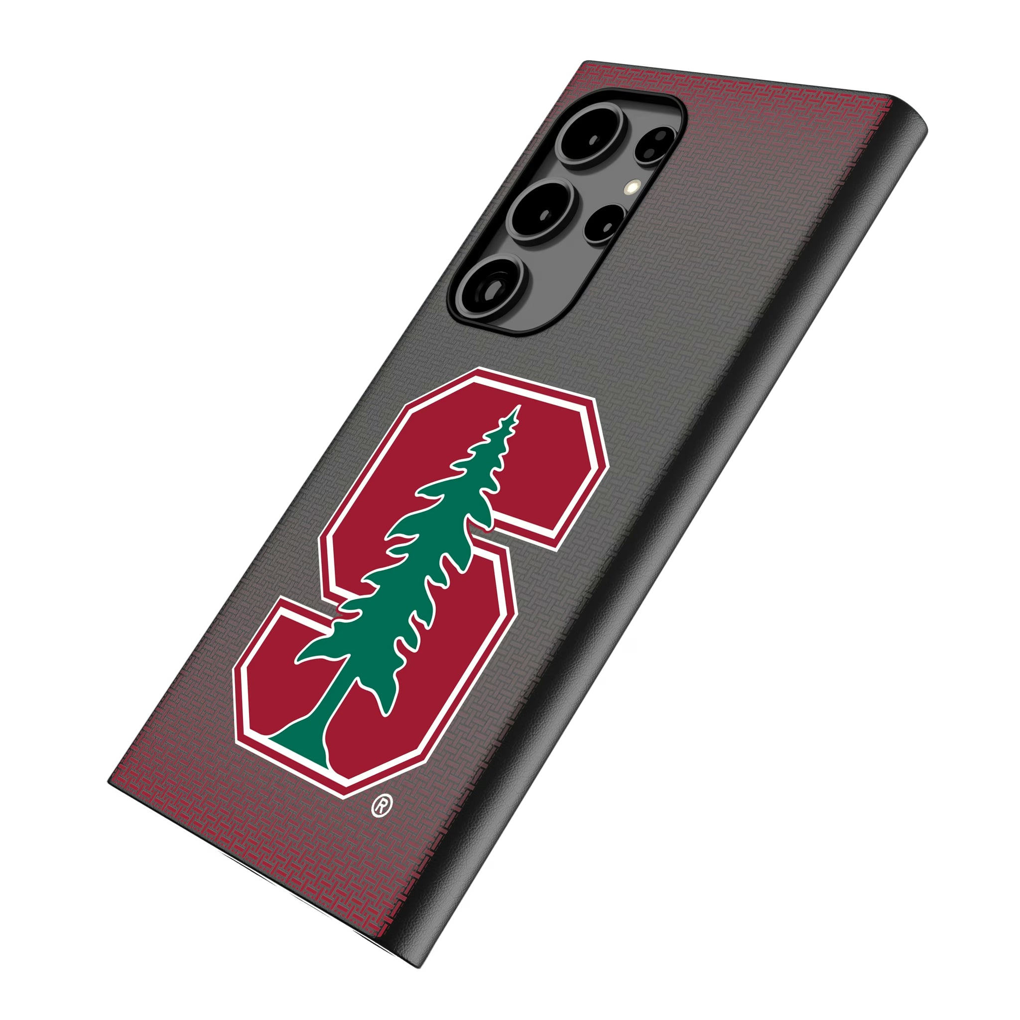 Stanford University Cardinal Linen Galaxy MagSafe Compatible Phone Case for Samsung Galaxy - Isometric View