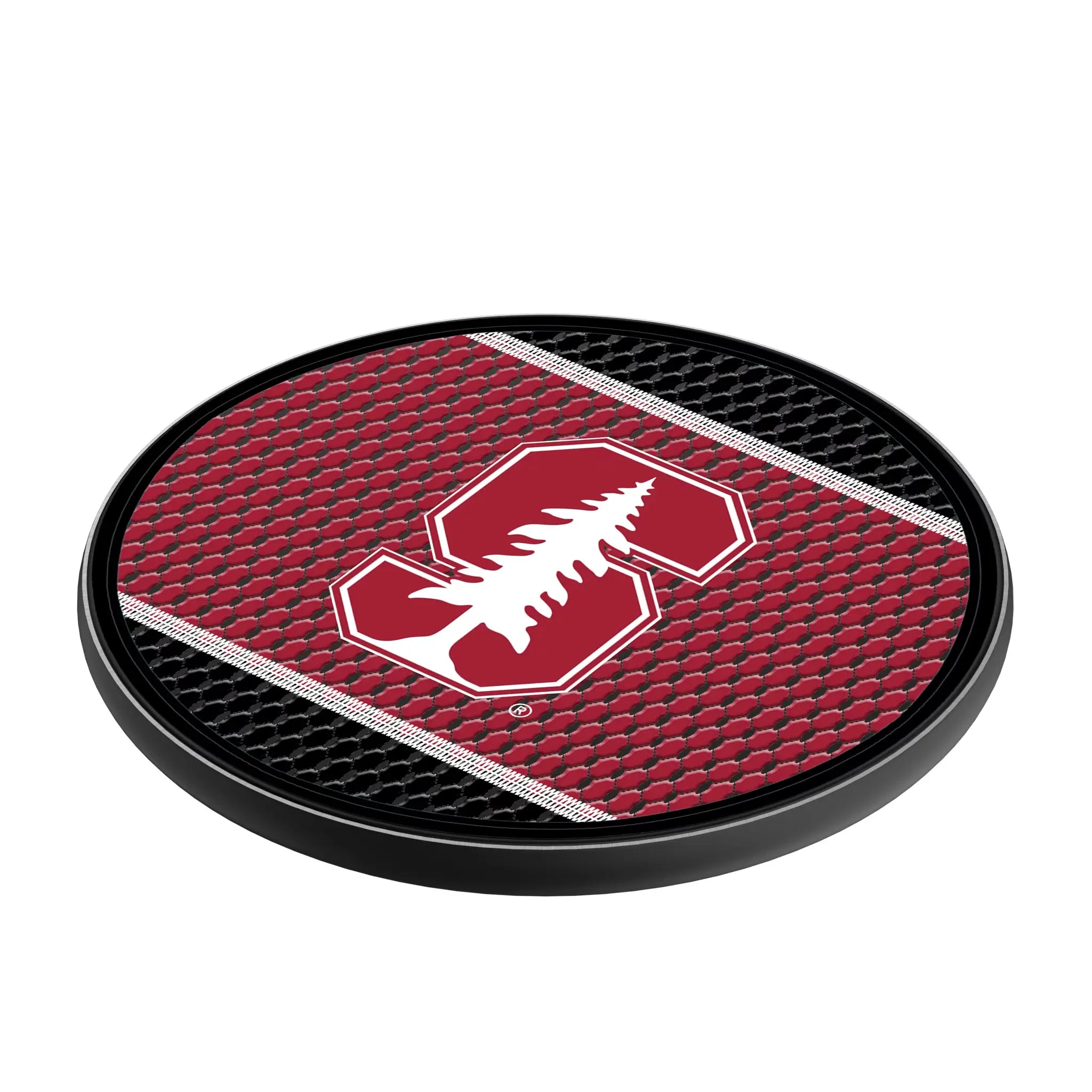 Stanford University Cardinal Mesh 15-Watt Wireless Charger - Isometric View