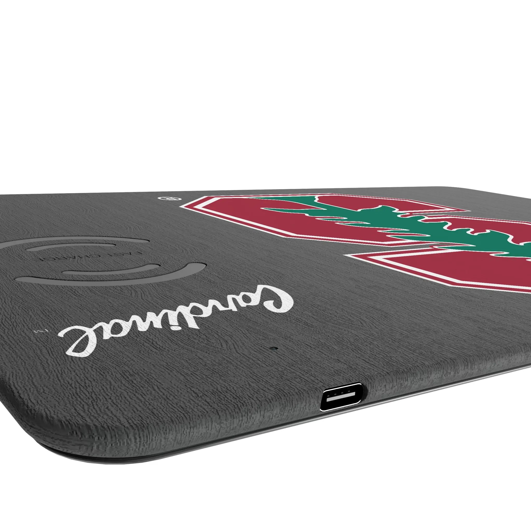 Stanford University Cardinal Monocolor Tilt 15-Watt Wireless Charger and Mouse Pad