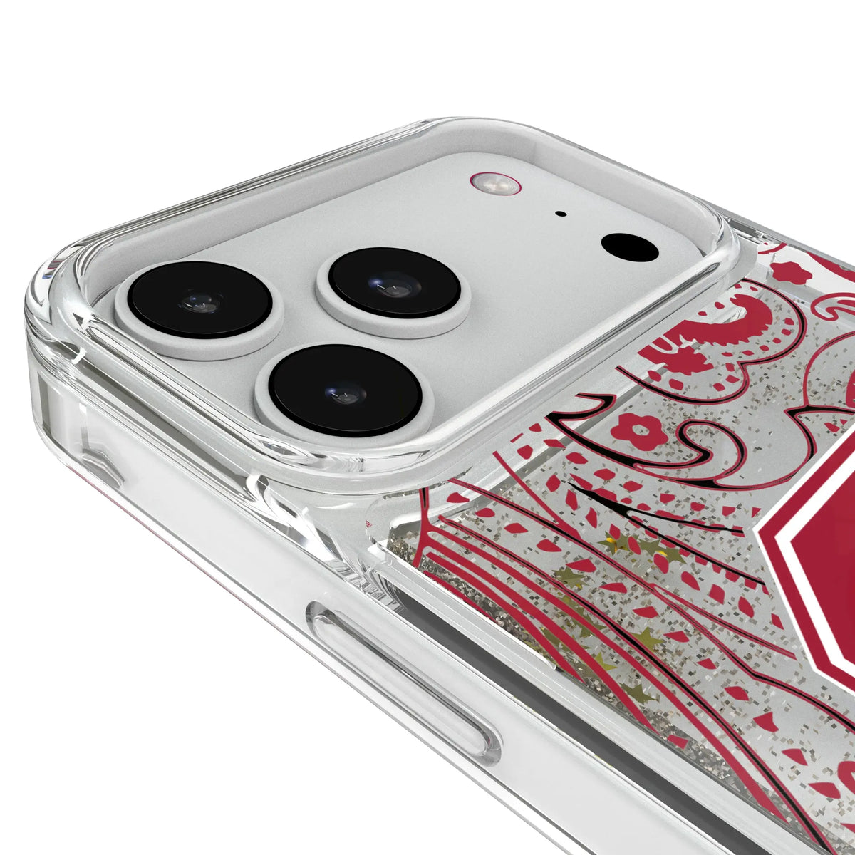 Stanford University Cardinal Paisley iPhone Glitter Phone Case for Apple iPhone - Detail#Device_iPhone 18 Pro Max
