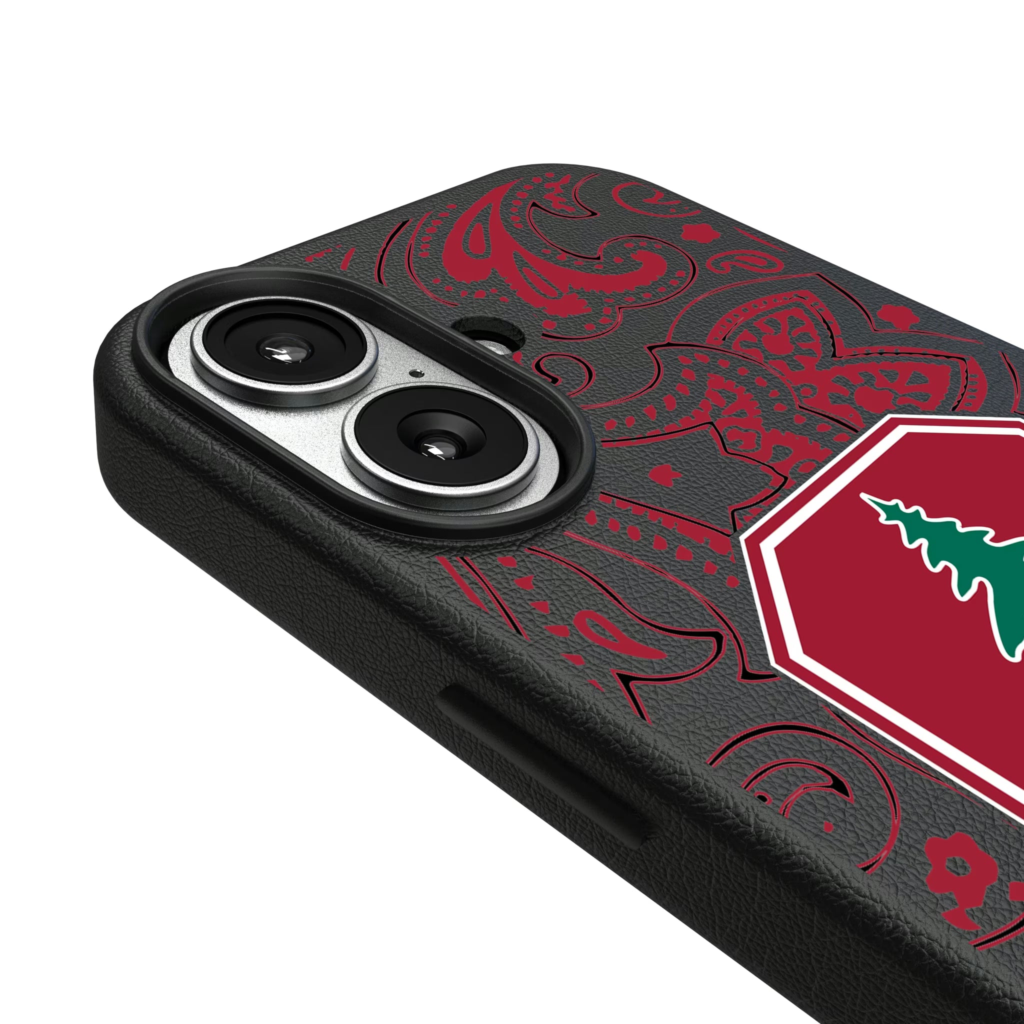 Stanford University Cardinal Paisley iPhone MagSafe Compatible Phone Case for Apple iPhone - Detail#Device_iPhone 17