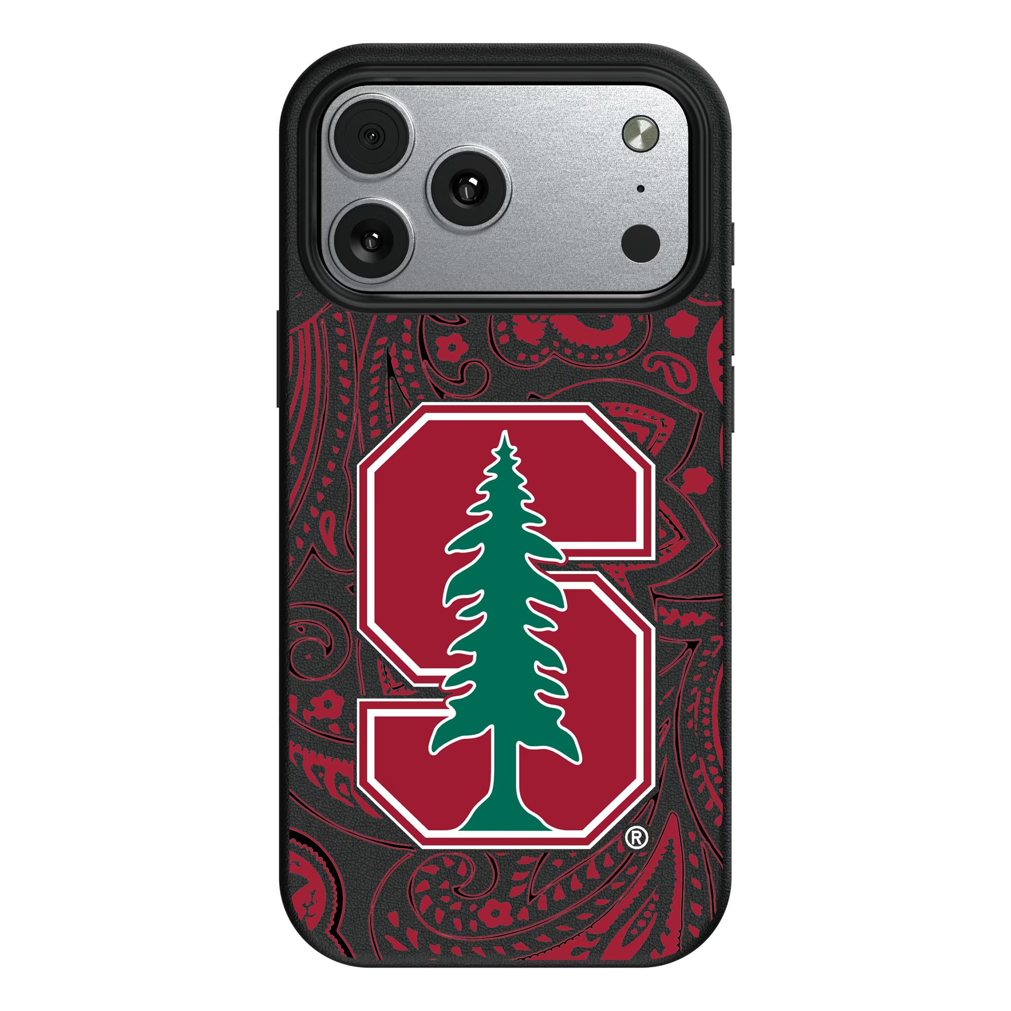 Stanford University Cardinal Paisley iPhone MagSafe Compatible Phone Case for Apple iPhone#Device_iPhone 17 Pro Max