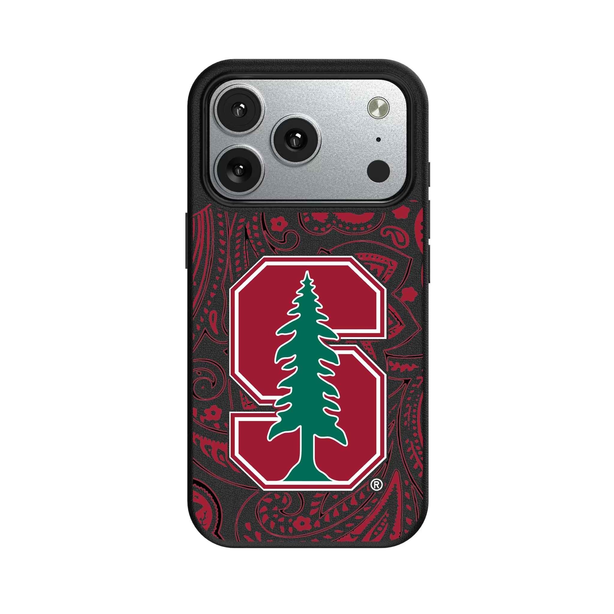 Stanford University Cardinal Paisley iPhone MagSafe Compatible Phone Case for Apple iPhone#Device_iPhone 17 Pro