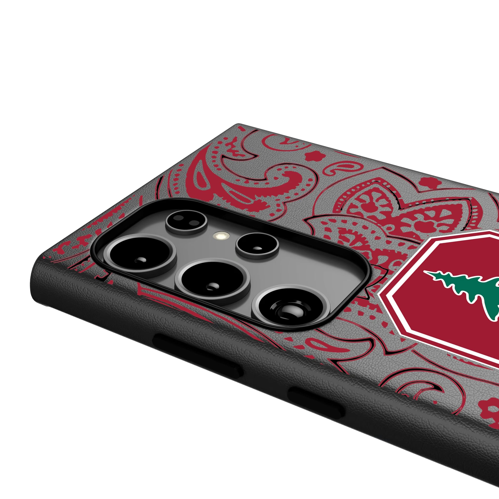 Stanford University Cardinal Paisley Galaxy MagSafe Compatible Phone Case for Samsung Galaxy - Detail